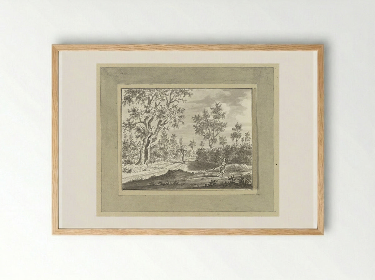 Buiten Kronberg bij Frankfurt am Main - Ernst Willem Jan Bagelaar - Framed Print Wood