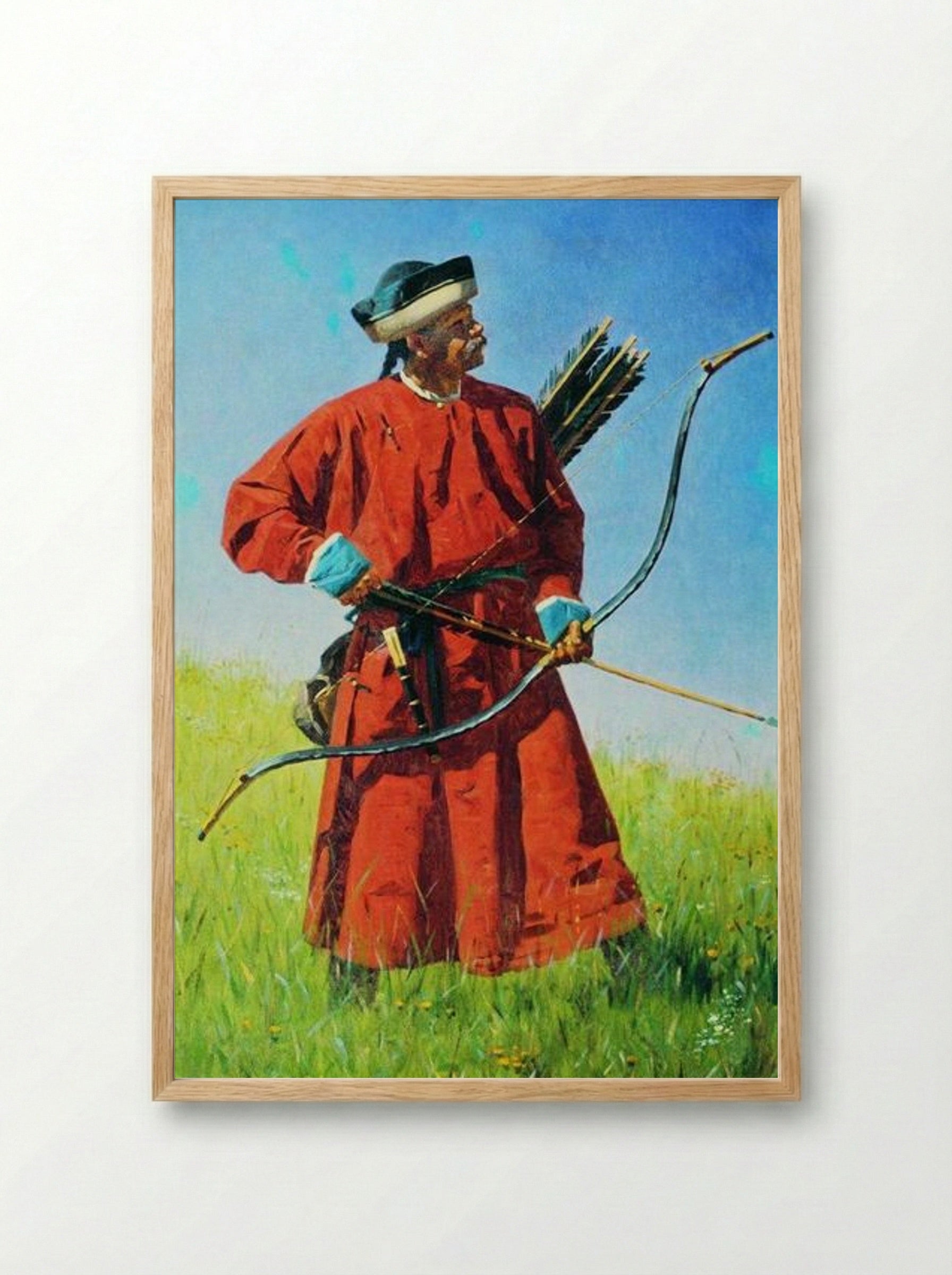 Bukhara Soldiers (Sarbaz) - Vasily Vereshchagin - Framed Print Wood