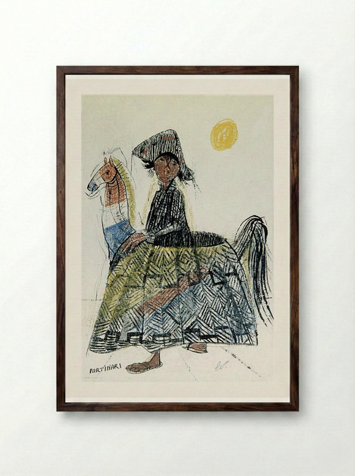 Bumba-Meu-Boi - Candido Portinari - Framed Print Dark Wood