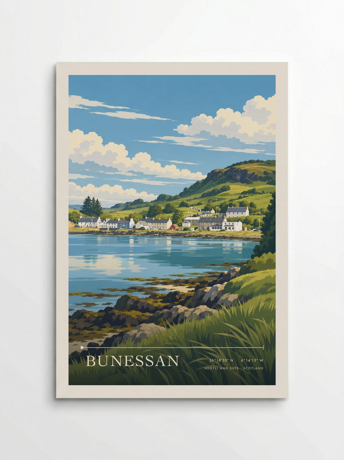 Bunessan, Argyll and Bute travel poster print