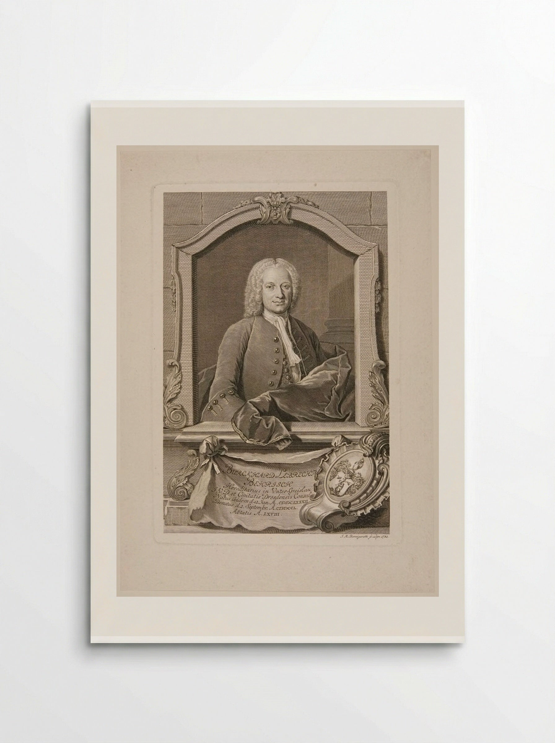 Burckhardt Lebrecht Behrisch - Johann Martin Bernigeroth - Poster