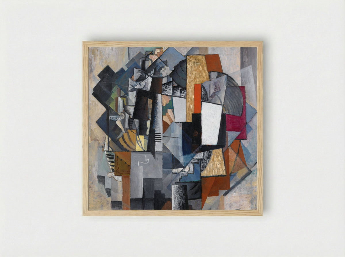 Bureau and Room - Kazimir Malevich - Framed Print Wood