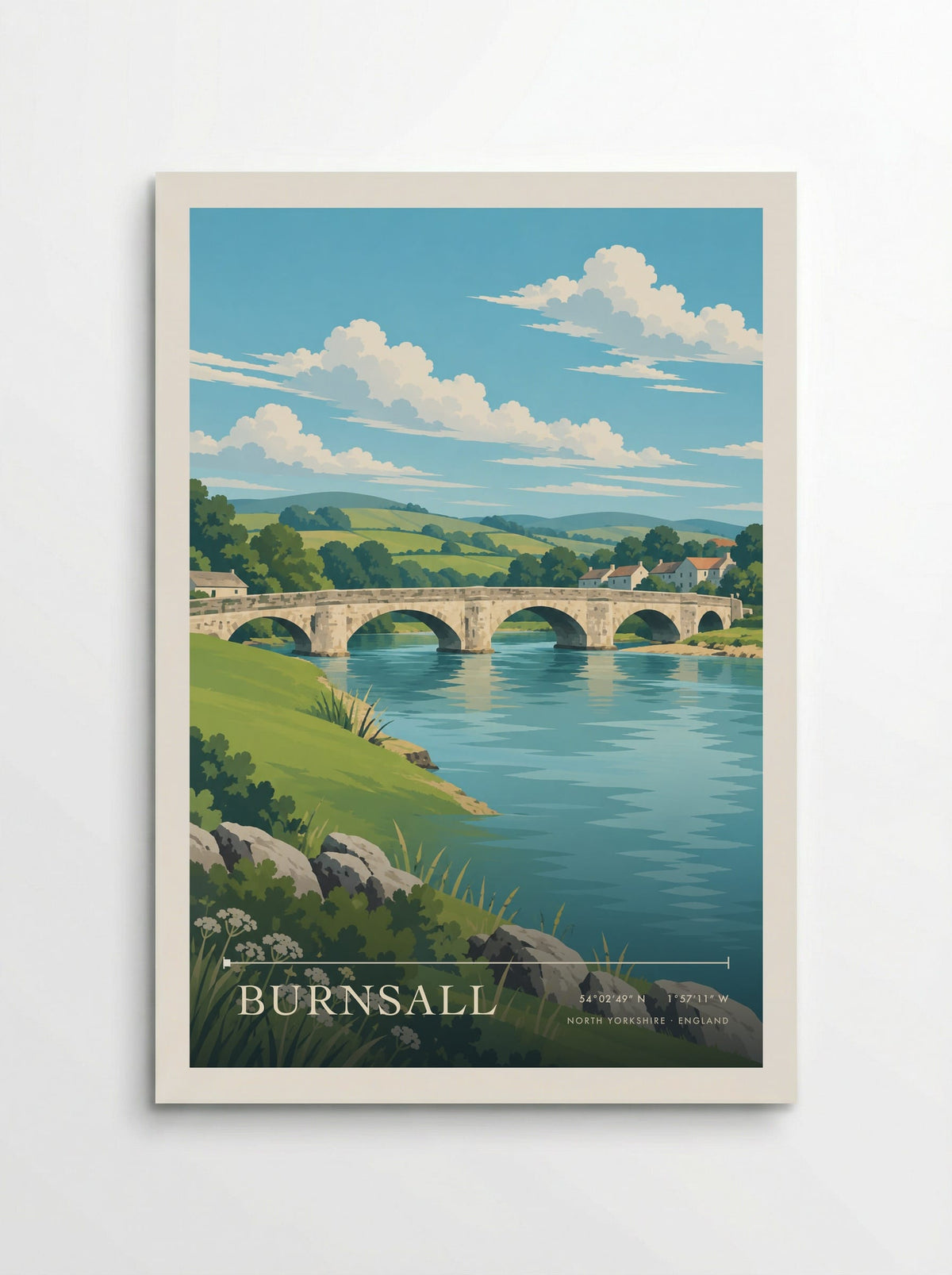 Burnsall, North Yorkshire | Travel Poster - Poster