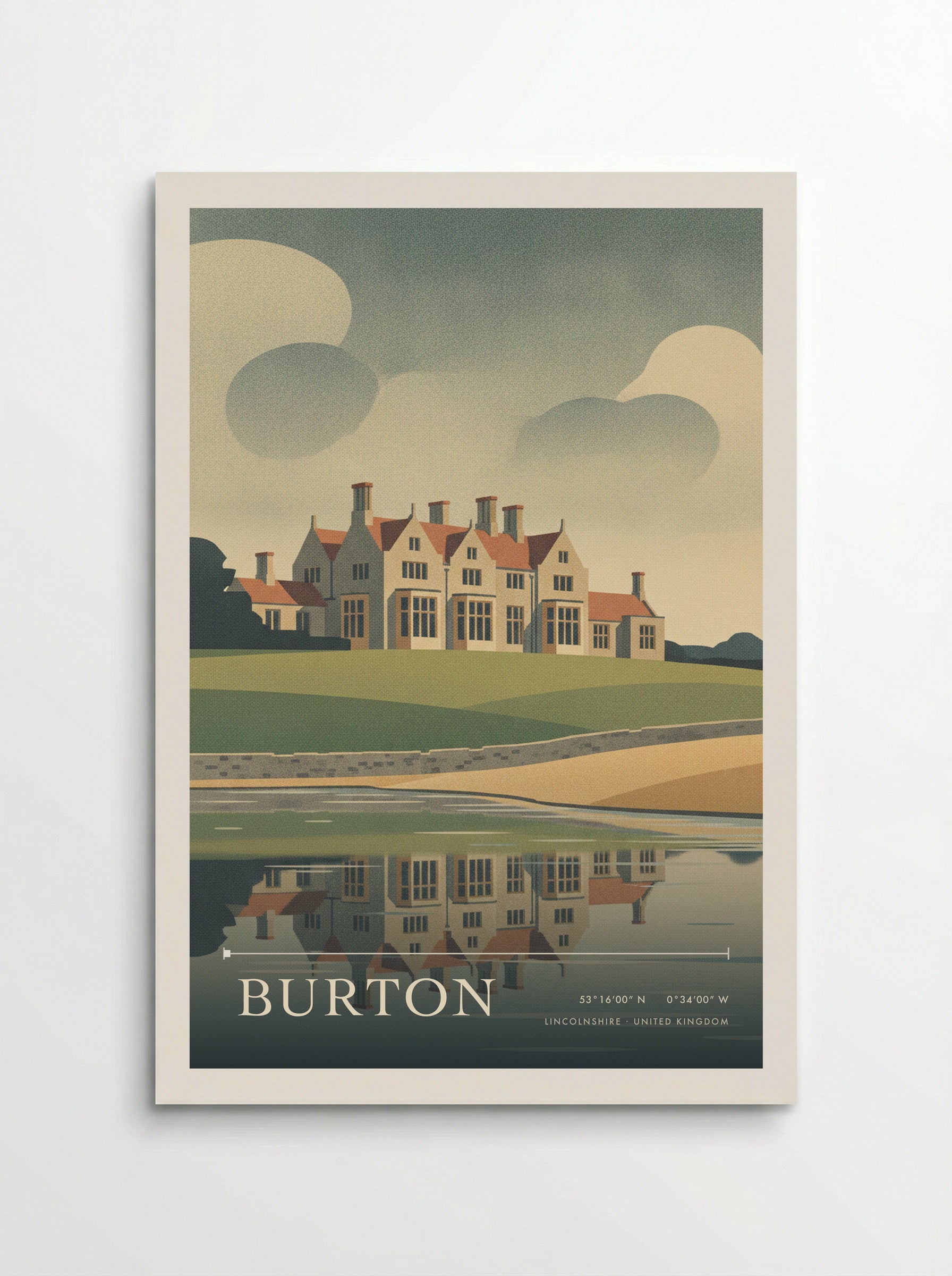 Burton Lincolnshire United Kingdom Travel Poster - Poster