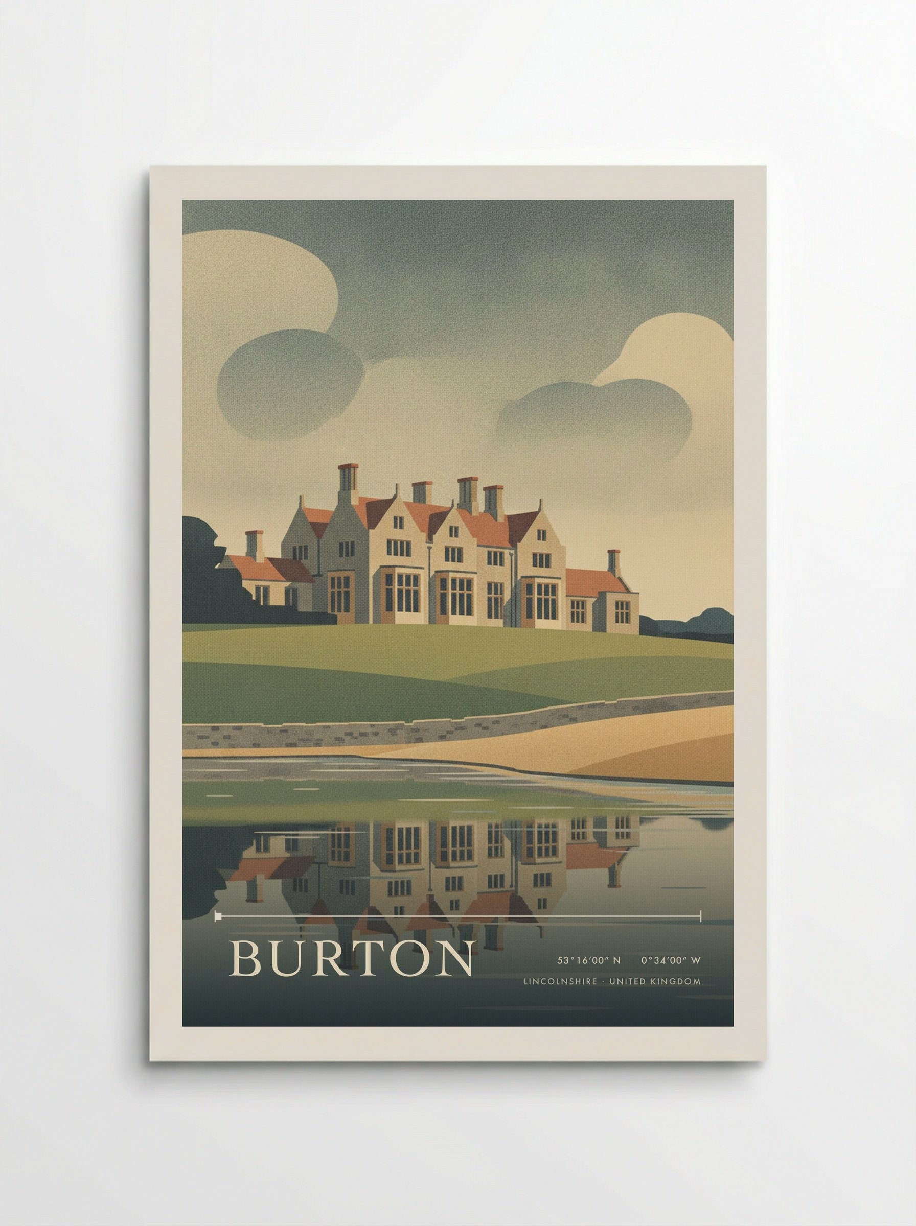 Burton Lincolnshire United Kingdom Travel Poster - Poster
