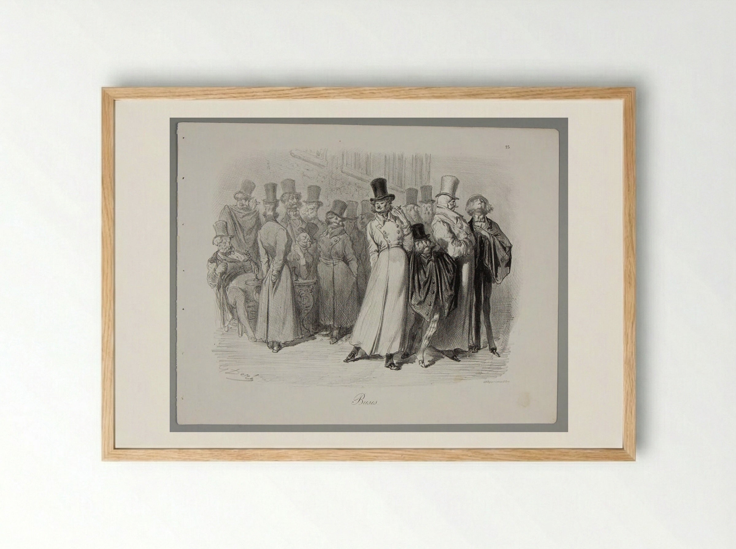 Buses - Gustave Doré - Framed Print Wood