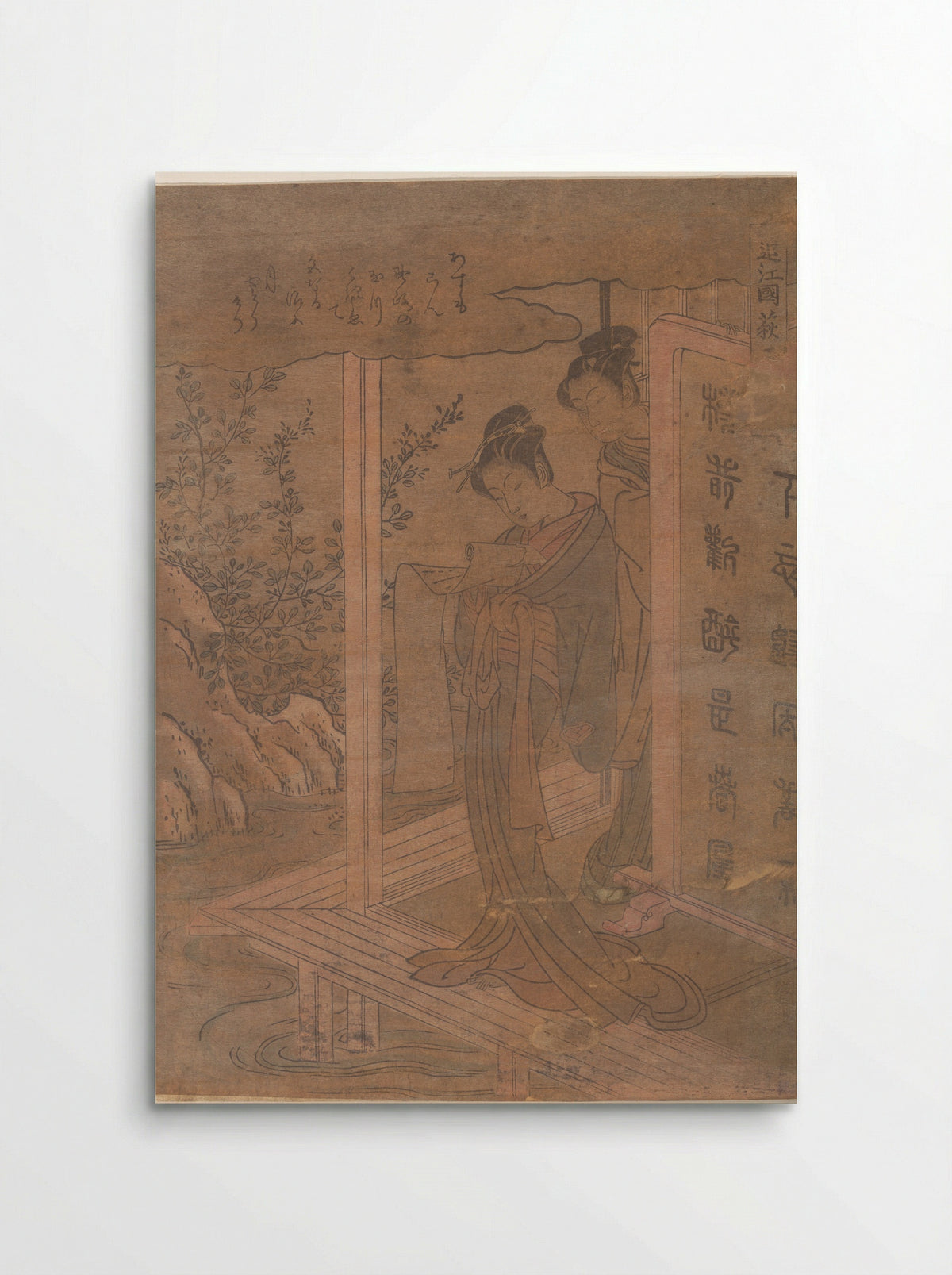 Bush Clover in Province of Omi - Isoda Koryūsai - Poster