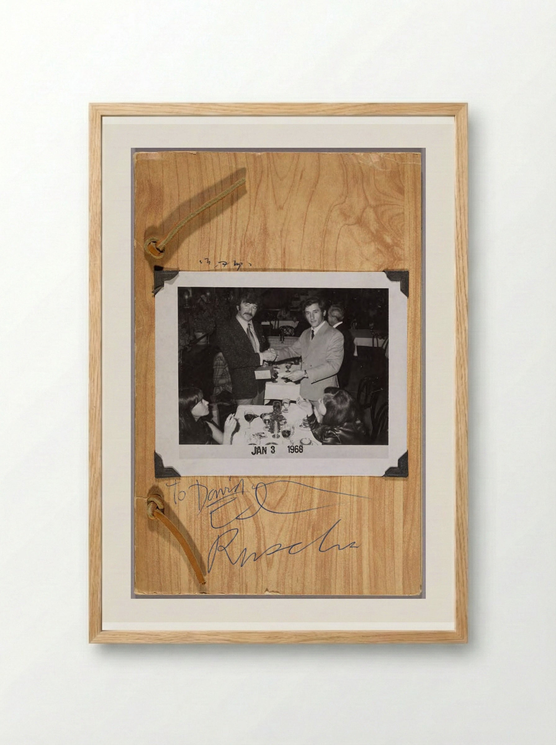 Business Cards (Edward Ruscha) - Edward Ruscha - Framed Print Wood
