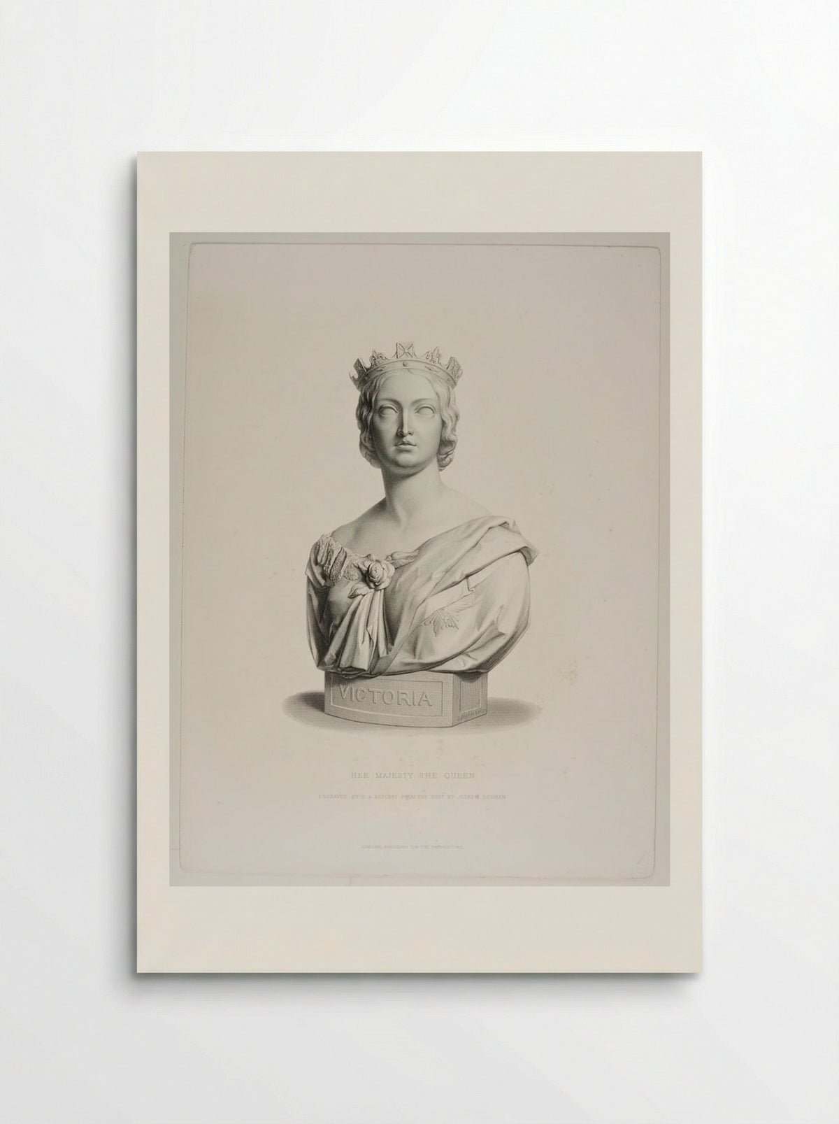 Bust of Queen Victoria - Richard Austin Artlett - Poster