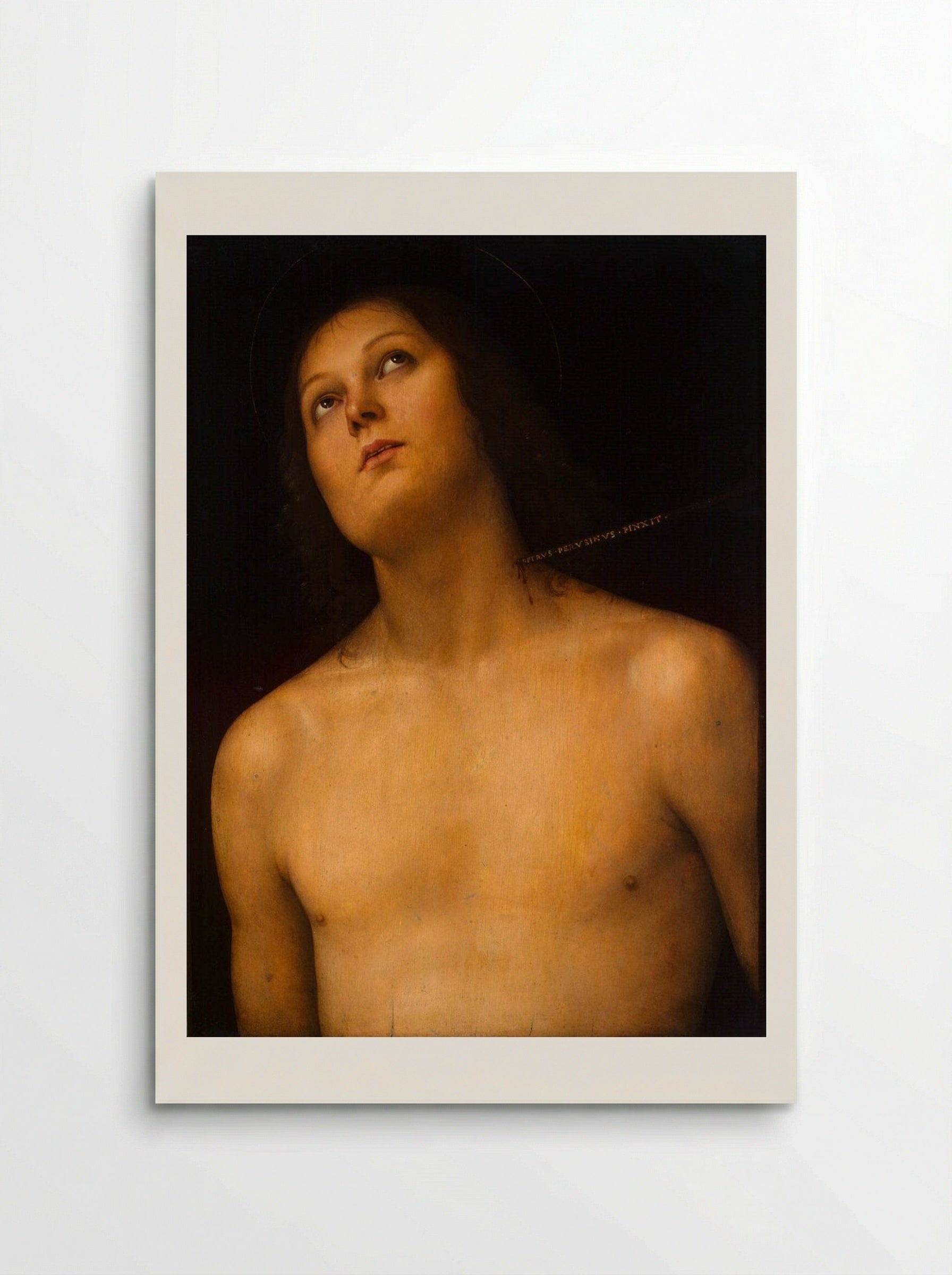 Bust of St. Sebastian - Pietro Perugino - Poster