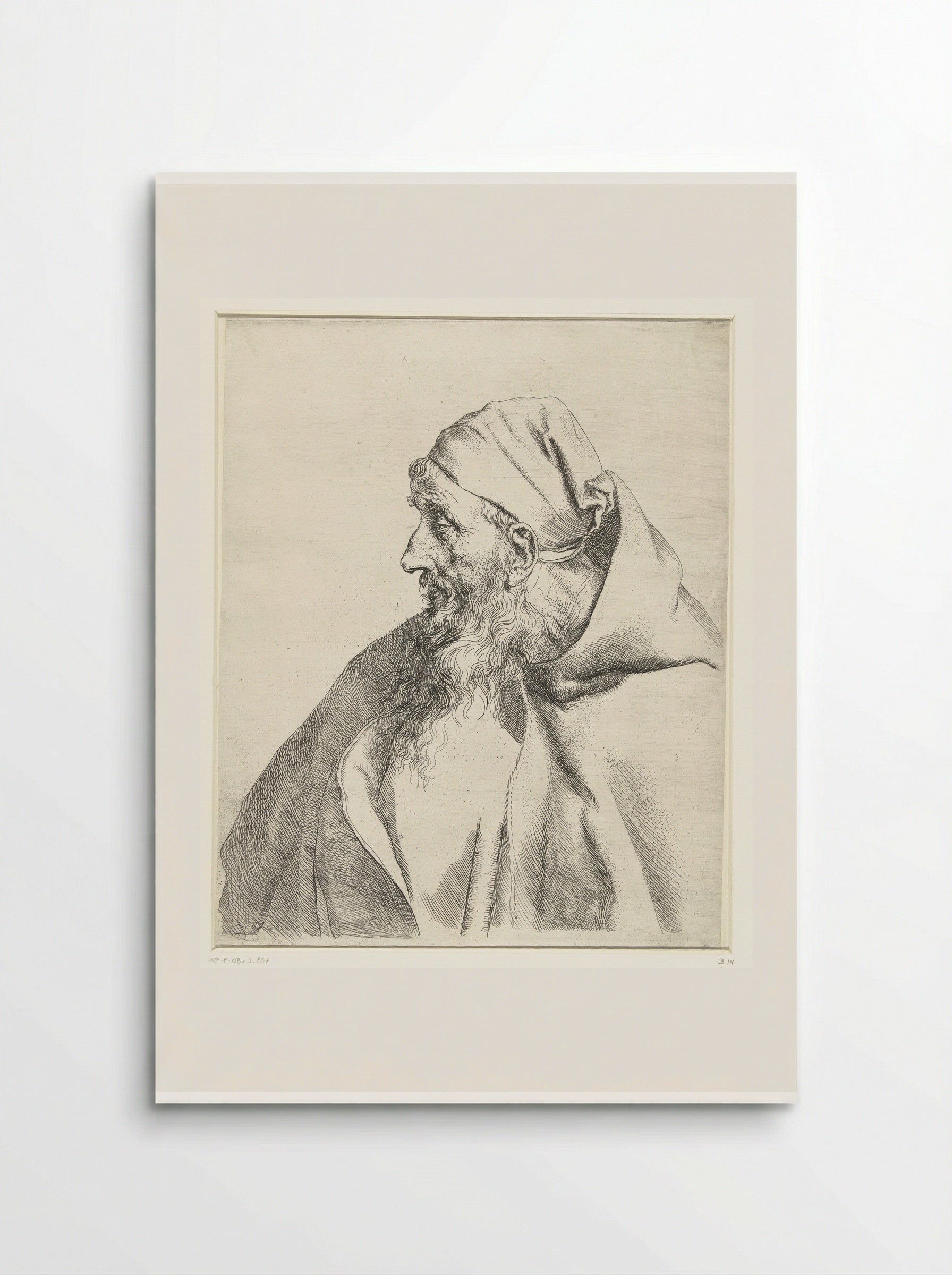 Bust of a Capuchin Monk - Jan Lievens - Poster