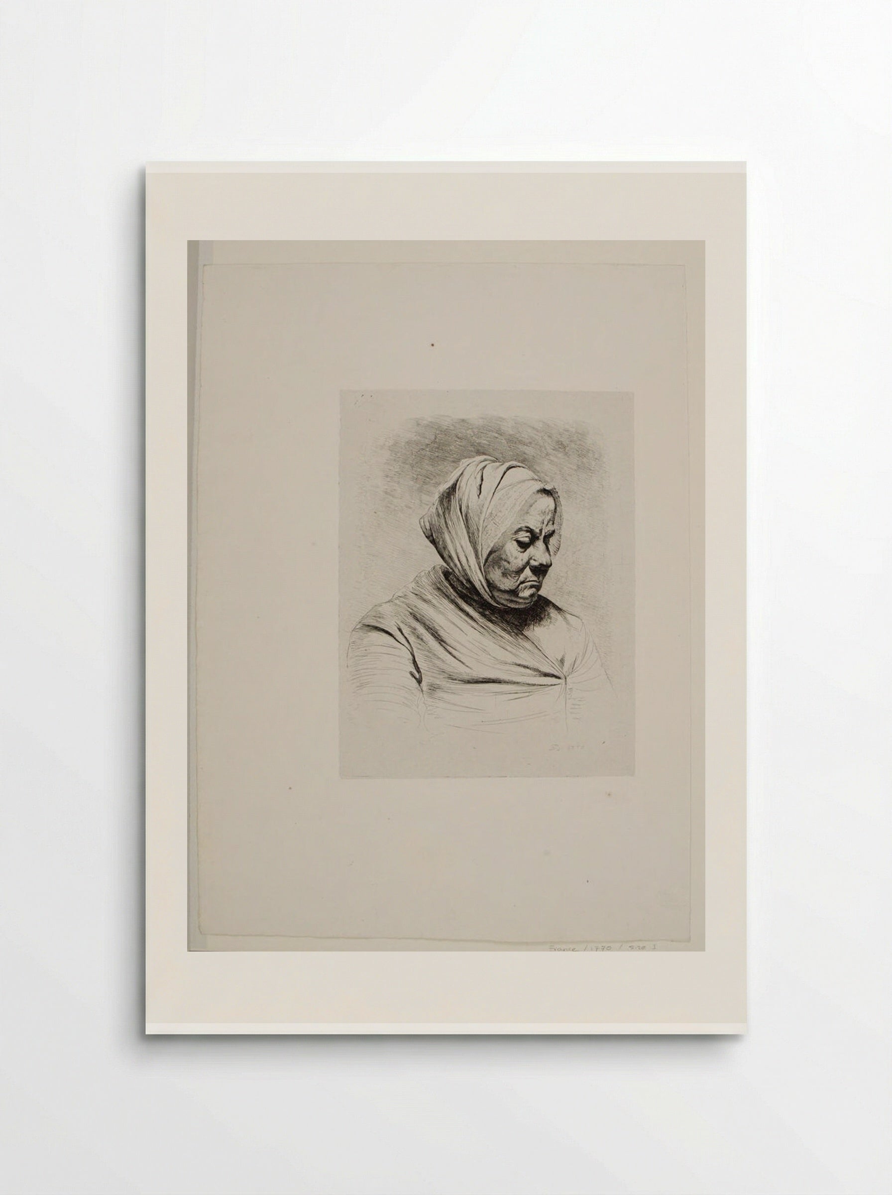 Bust of a Cross Old Woman - Jean-Jacques de Boissieu - Poster