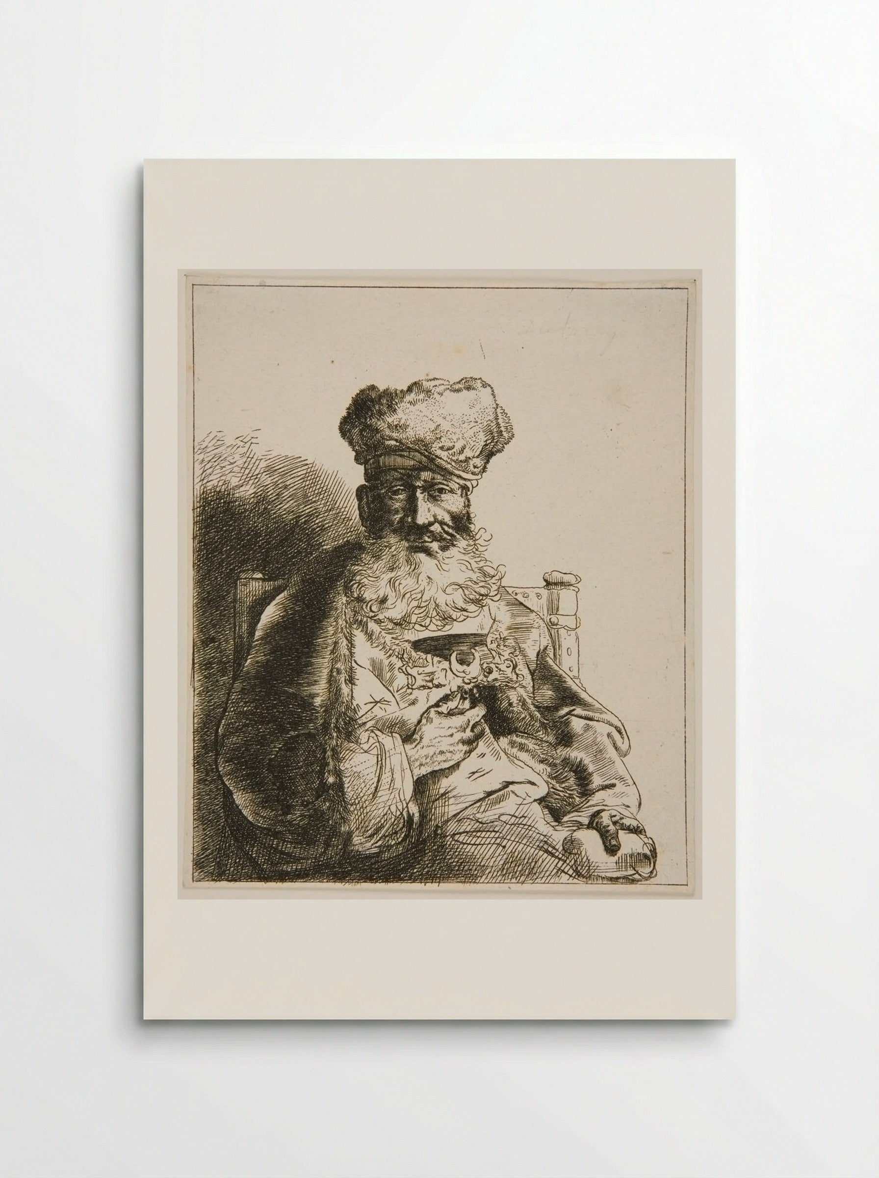 Bust of a Jewish Priest - Christian Wilhelm Ernst Dietrich - Poster