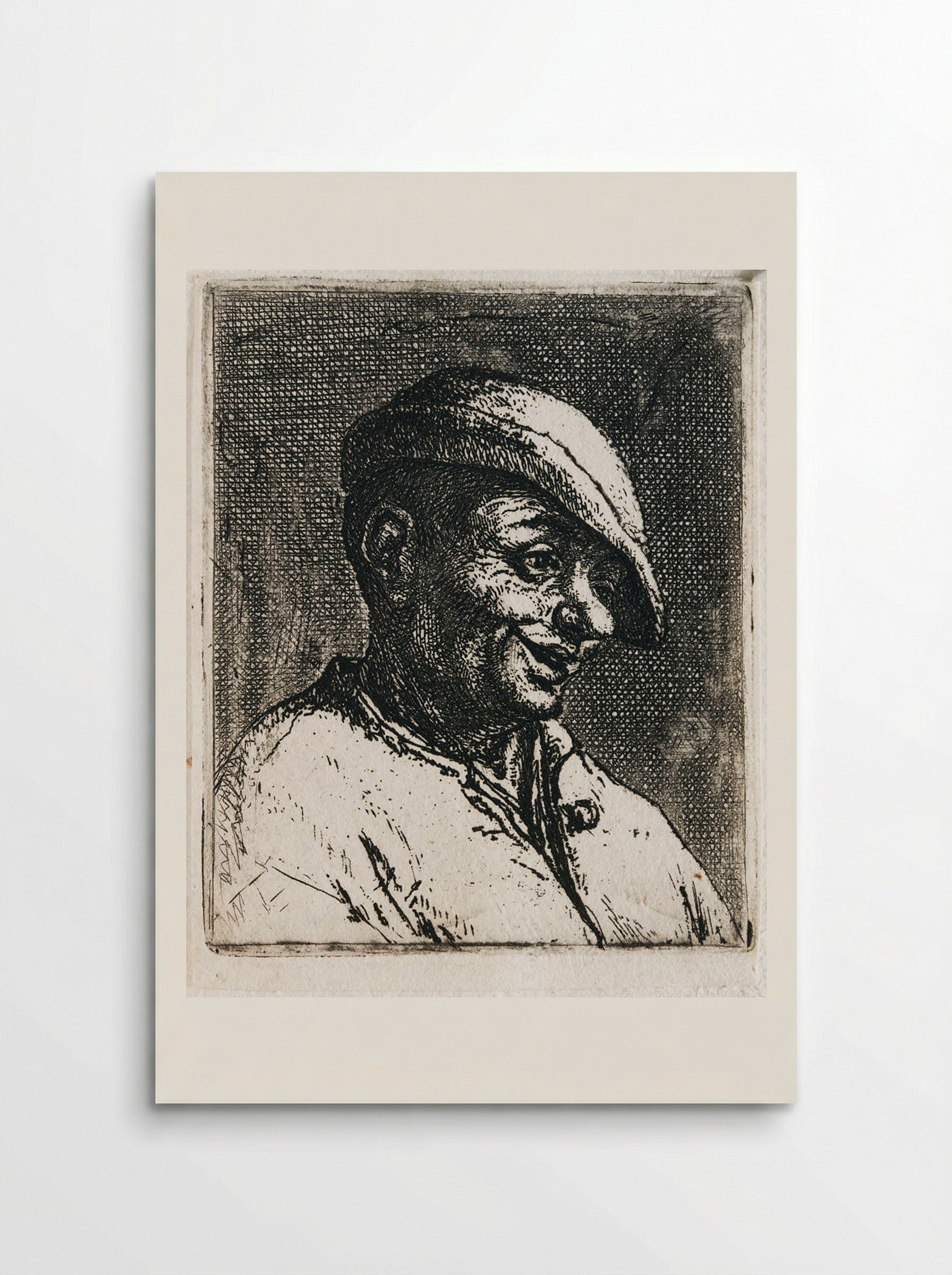 Bust of a Laughing Peasant - Adriaen van Ostade - Poster