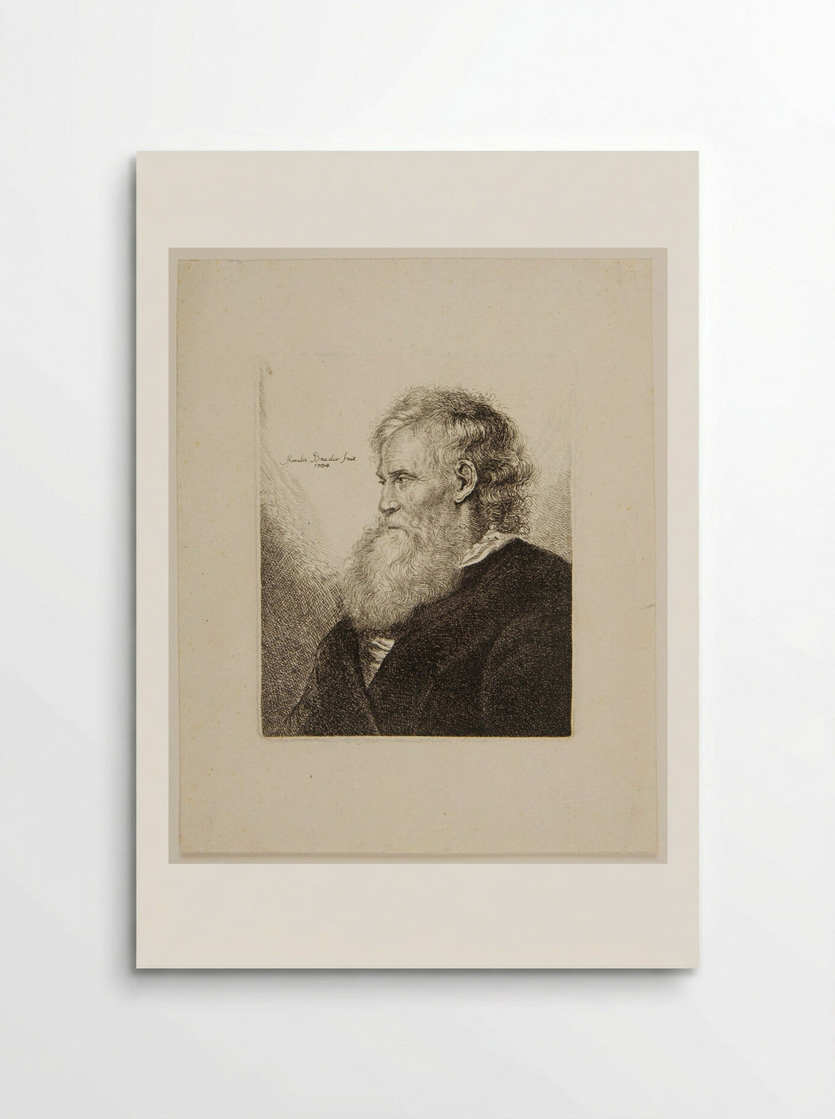 Bust of a Man - Amalie Baader - Poster