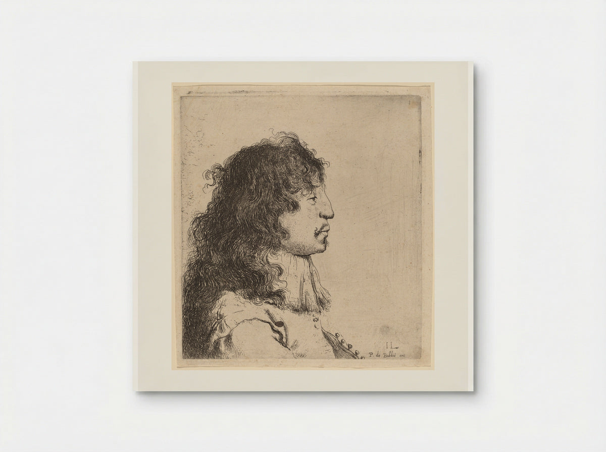 Bust of a Young Man in Profile, Facing Right - Jan Lievens - Poster