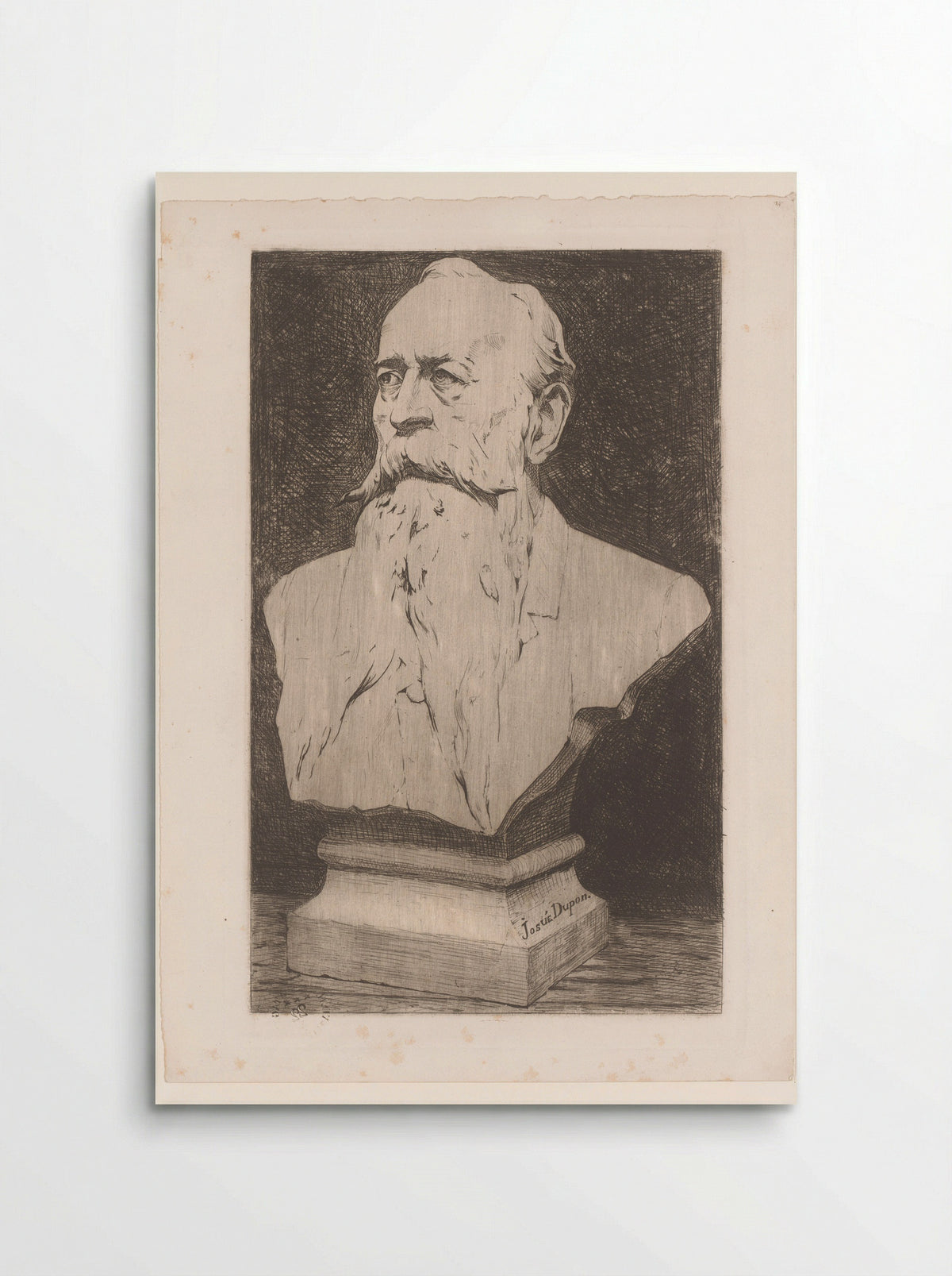 Bust of an Unknown Man - Josué Dupon - Poster