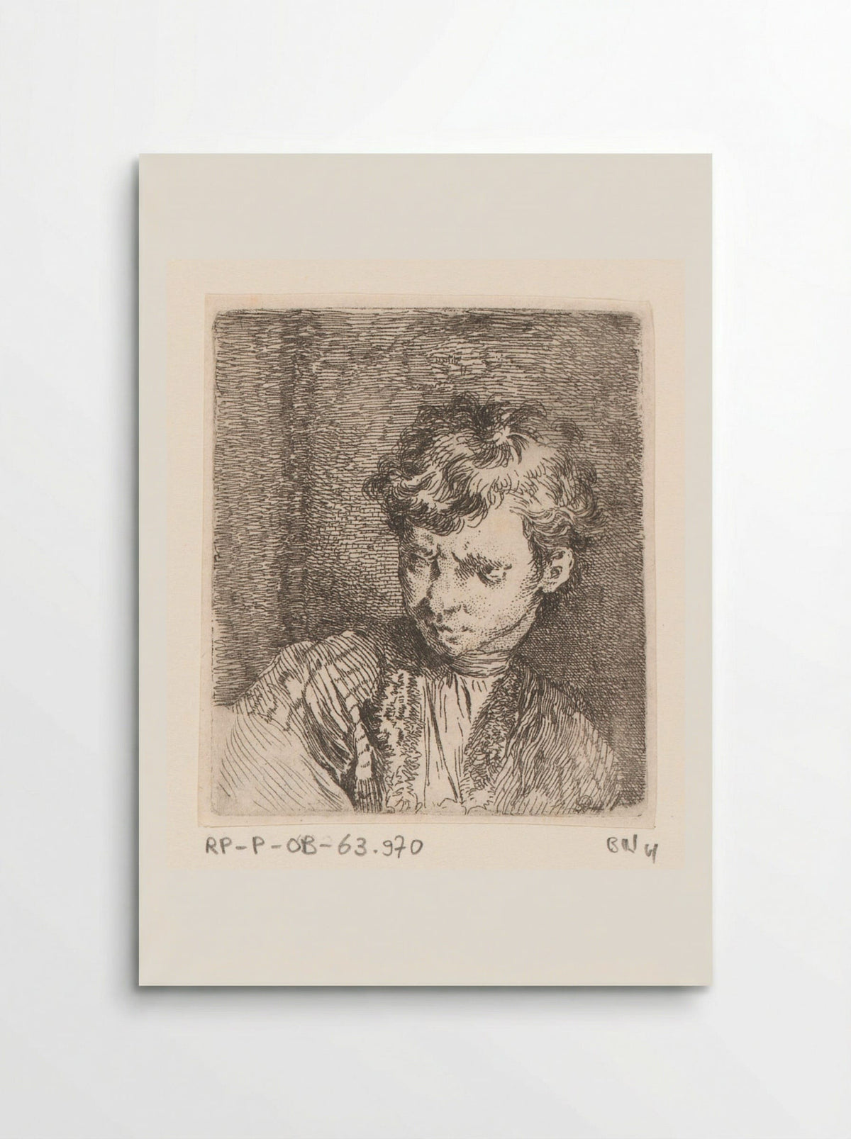 Buste van een jongen (Bust of a Boy) - Jacques-Philippe Le Bas - Poster