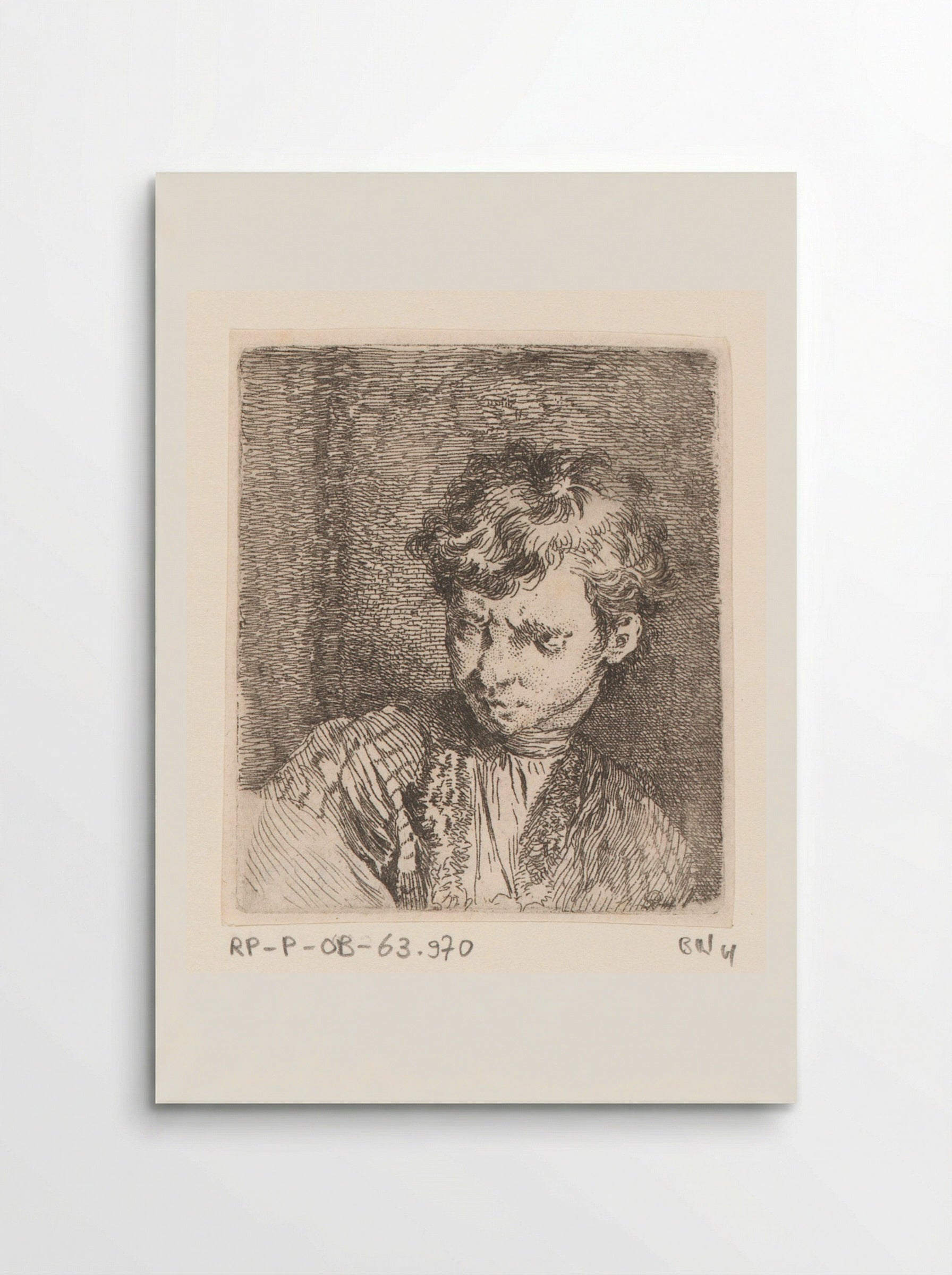 Buste van een jongen (Bust of a Boy) - Jacques-Philippe Le Bas - Poster