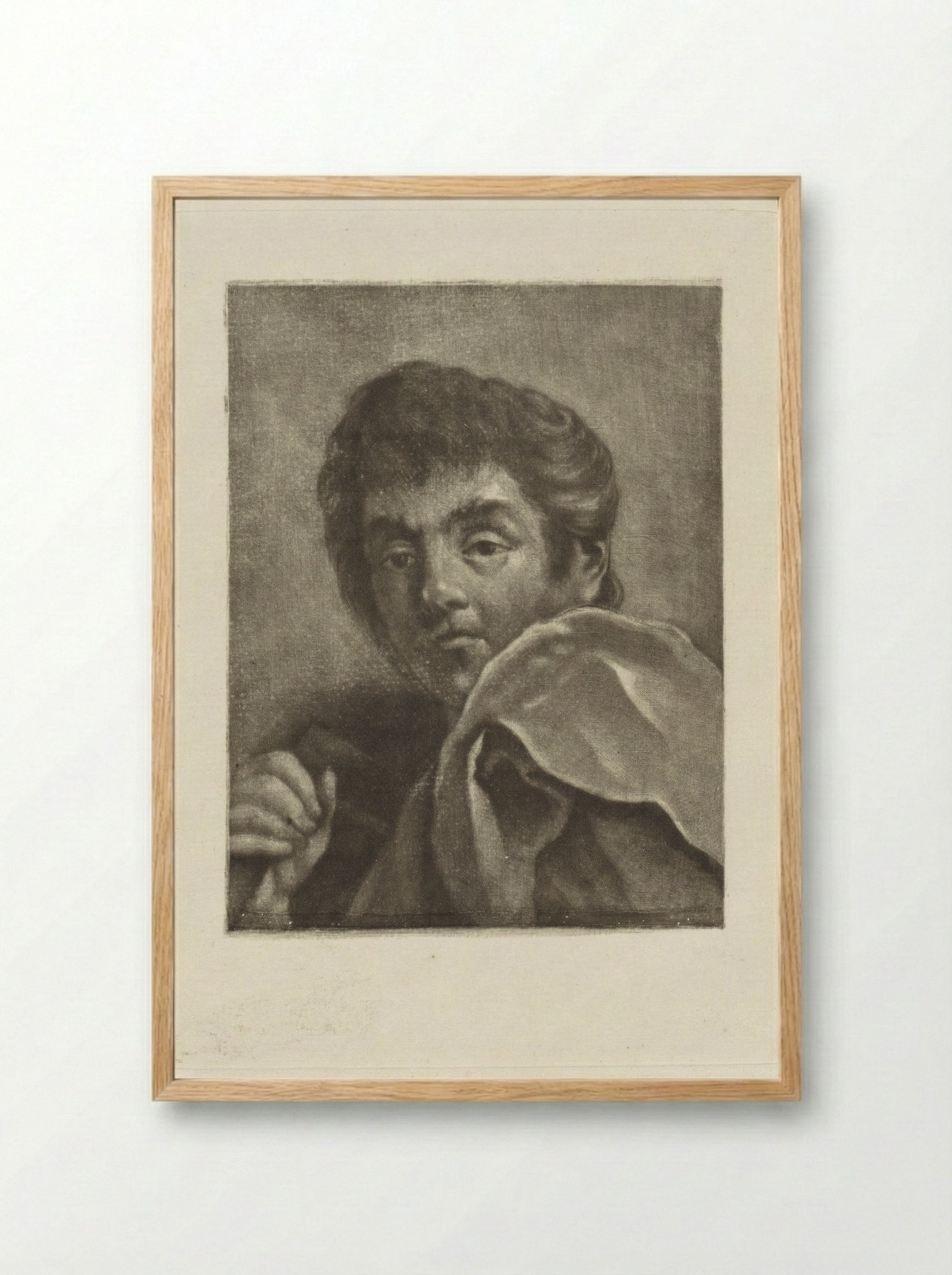 Buste van een jongen - Dirk van der Toorn - Framed Print Wood