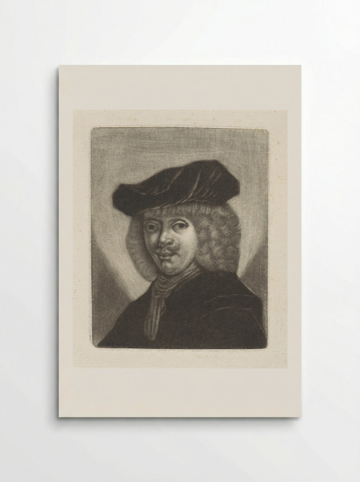 Buste van een man met een baret - Monogrammist BVH - Poster