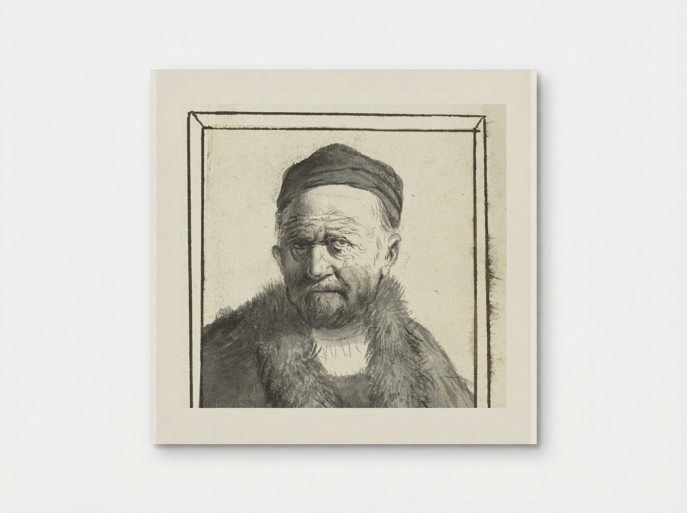 Buste van een man - Moses ter Borch - Poster
