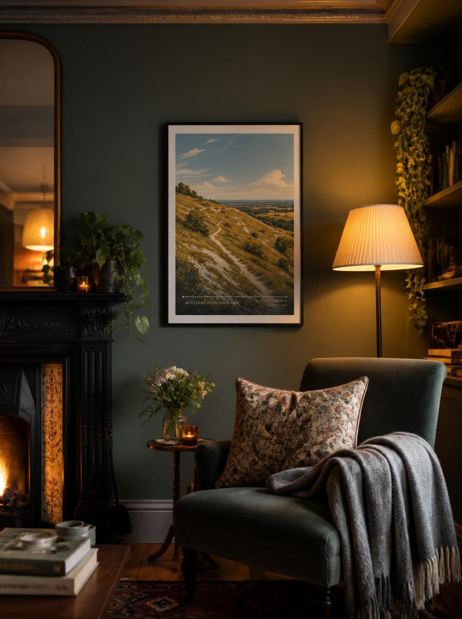 Buttlers Hangings SSSI United Kingdom Travel Poster - Lifestyle