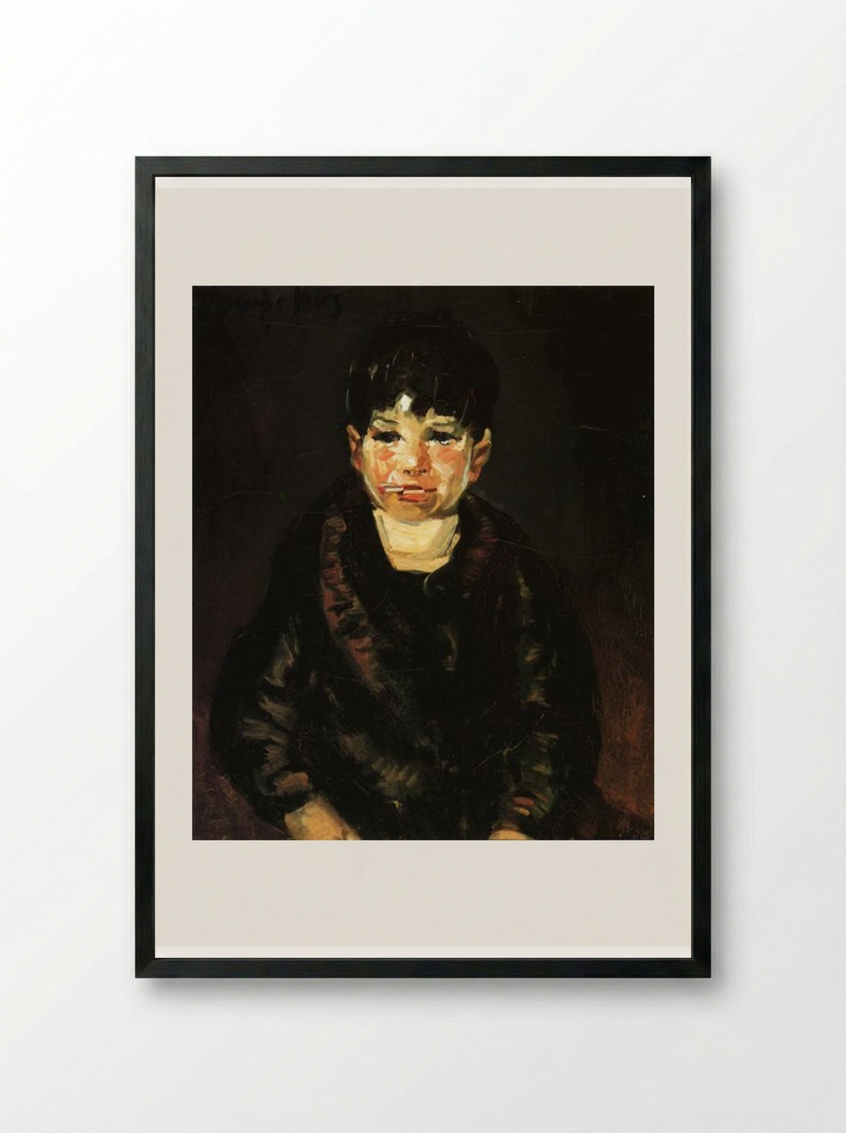 Butts - George Luks - Framed Print Black