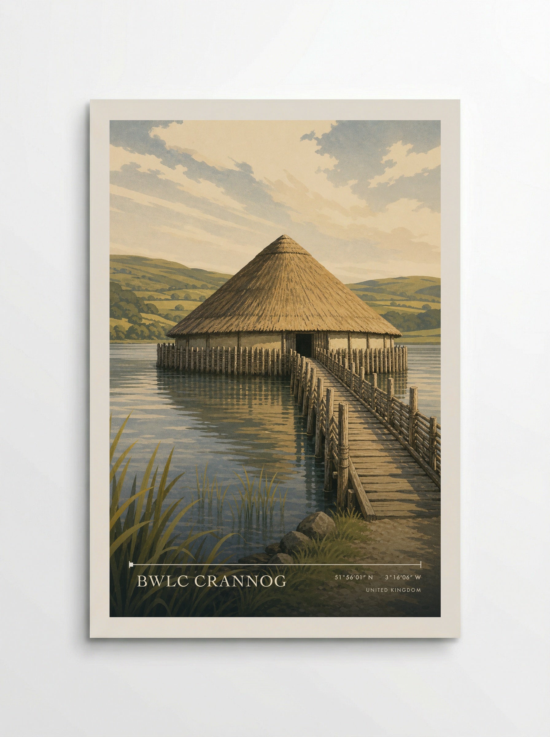 Bwlc Crannog United Kingdom Travel Poster - Poster