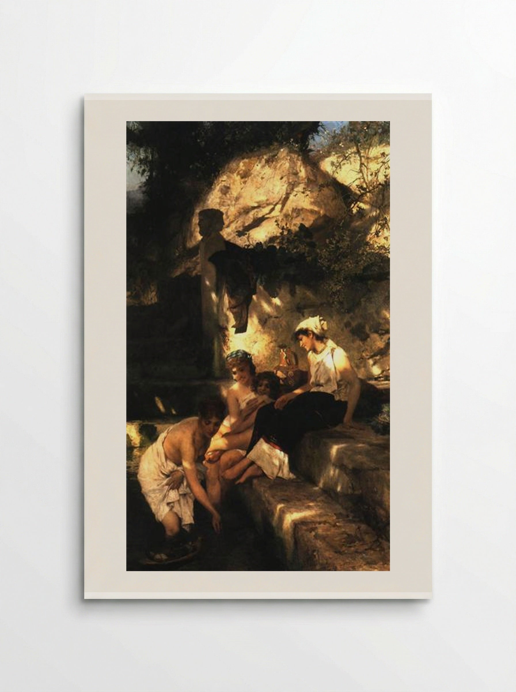 By a Pool. A Scene from Roman Life - Henryk Siemiradzki - Poster
