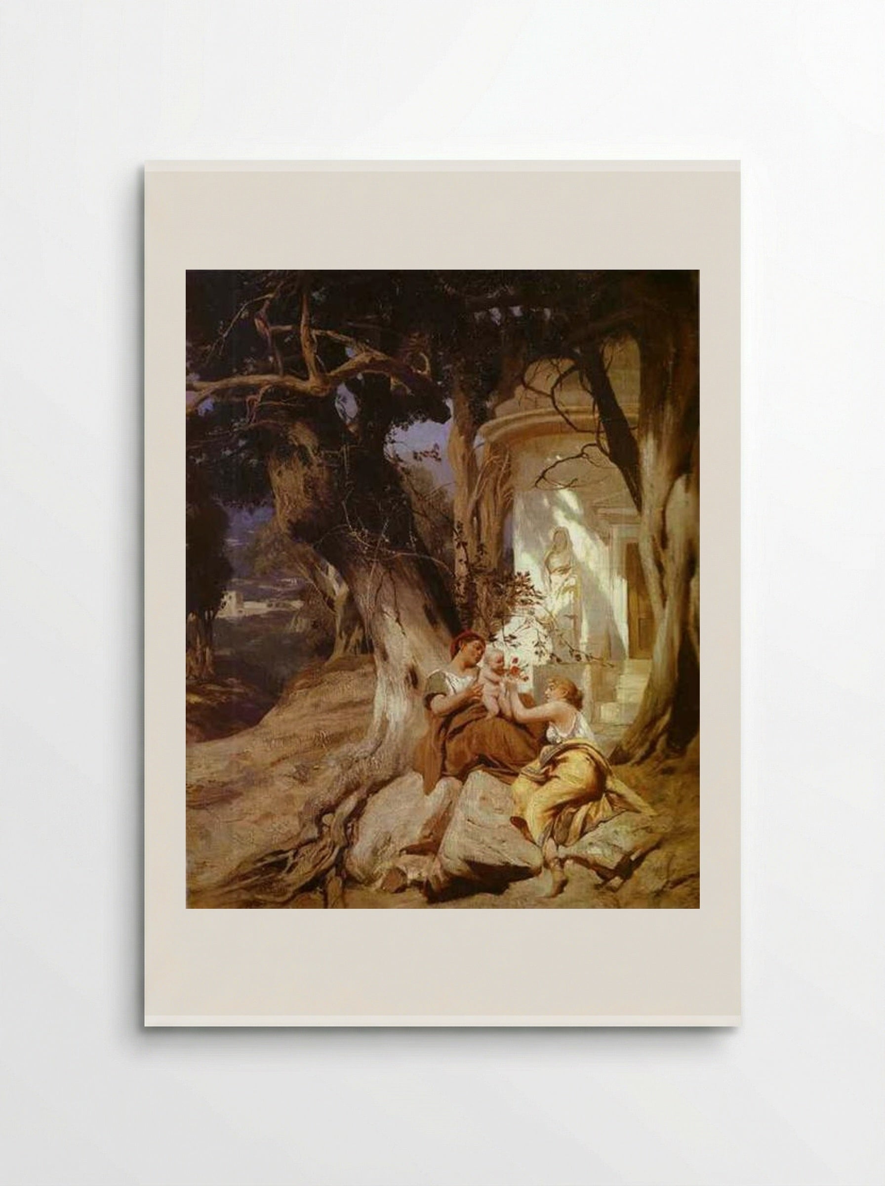 By a Temple (Idyll) - Henryk Siemiradzki - Poster