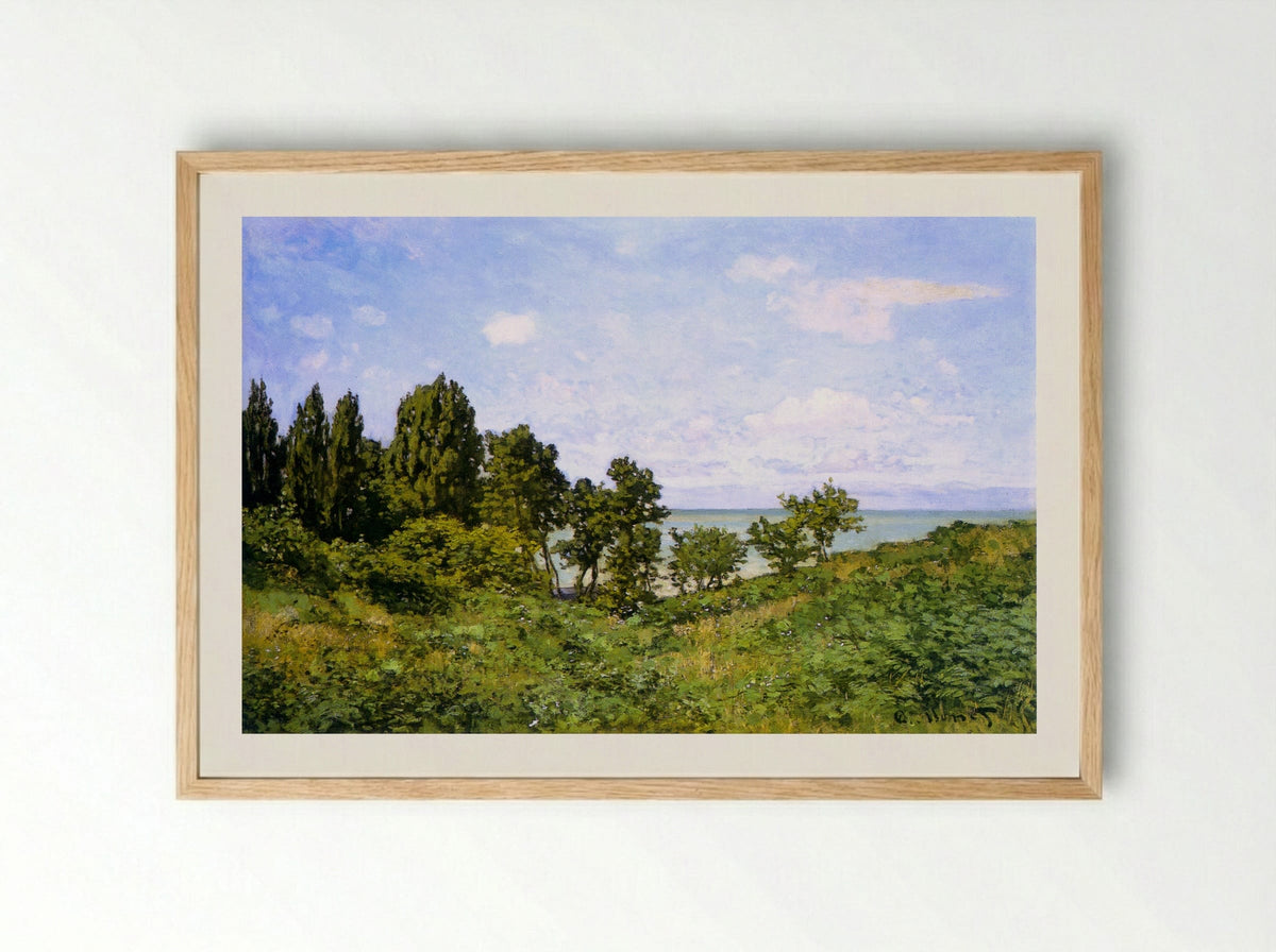 By the Sea - Claude Monet - Framed Print Wood