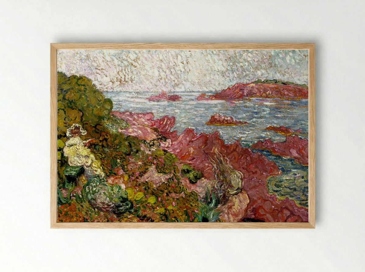 By the Sea - Louis Valtat - Framed Print Wood