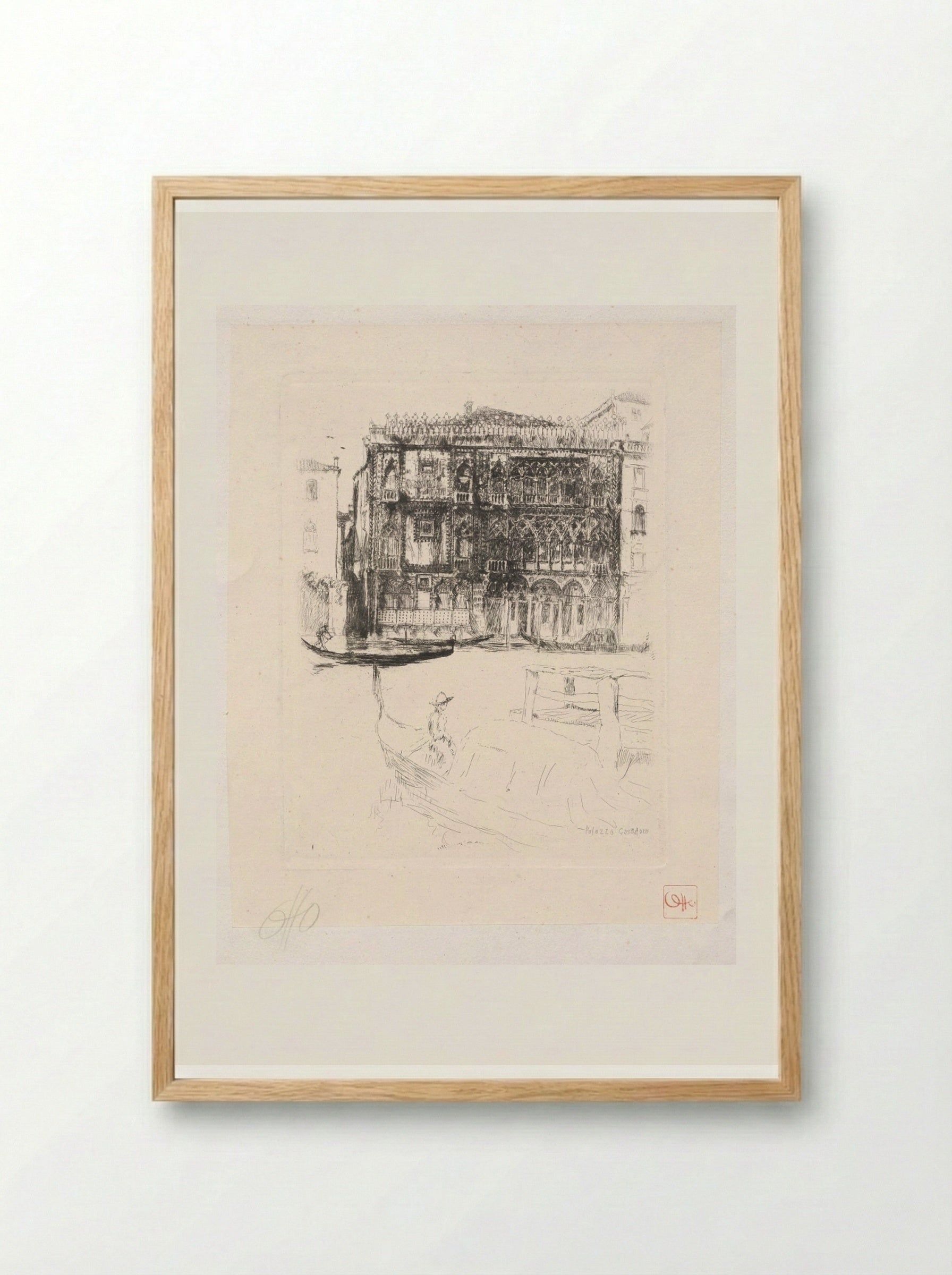 Cà d'Oro, Venice - Otto H. Bacher - Framed Print Wood