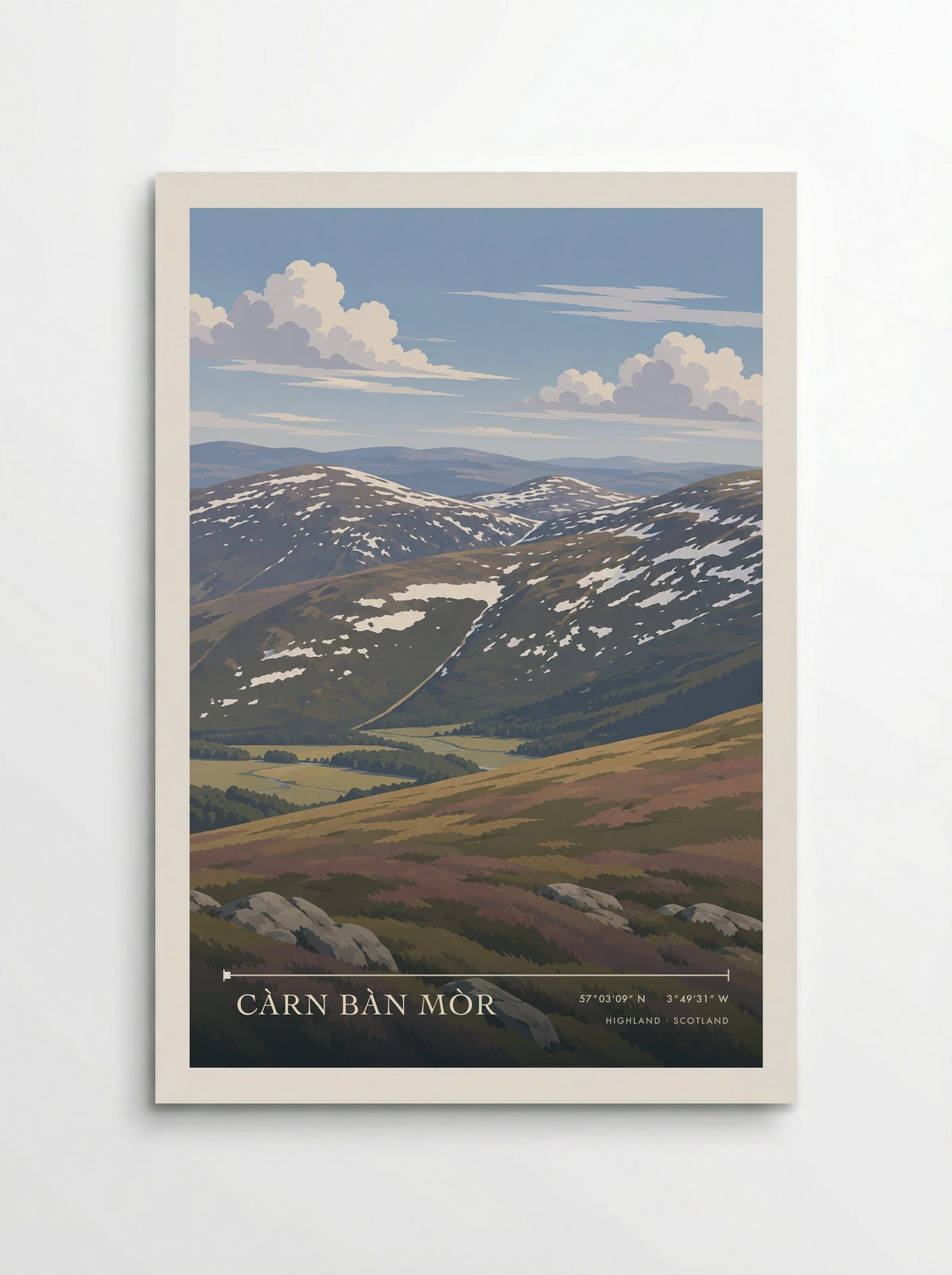 Càrn Bàn Mòr, Highland | Travel Poster - Poster