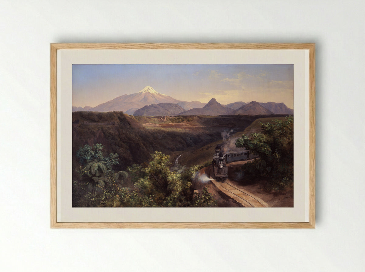 Cañada de Metlac - José María Velasco - Framed Print Wood
