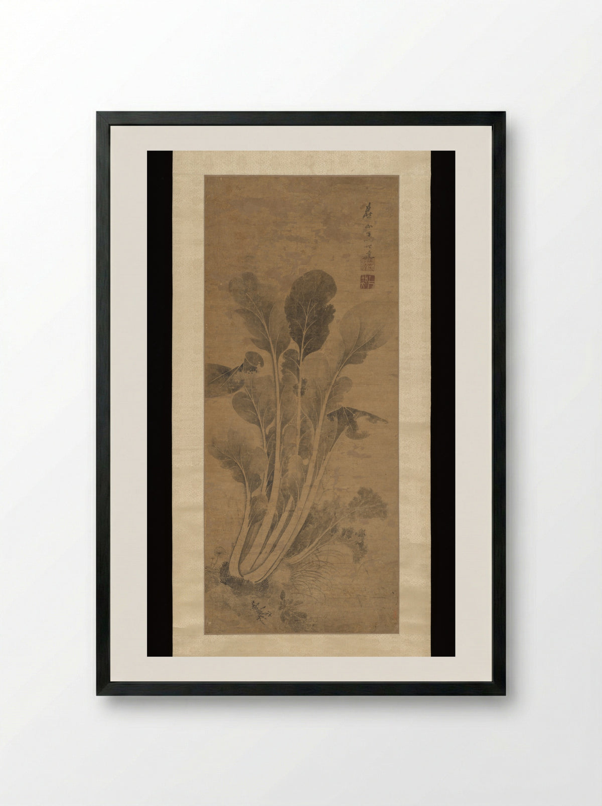 Cabbage - Ma Shida - Framed Print Black