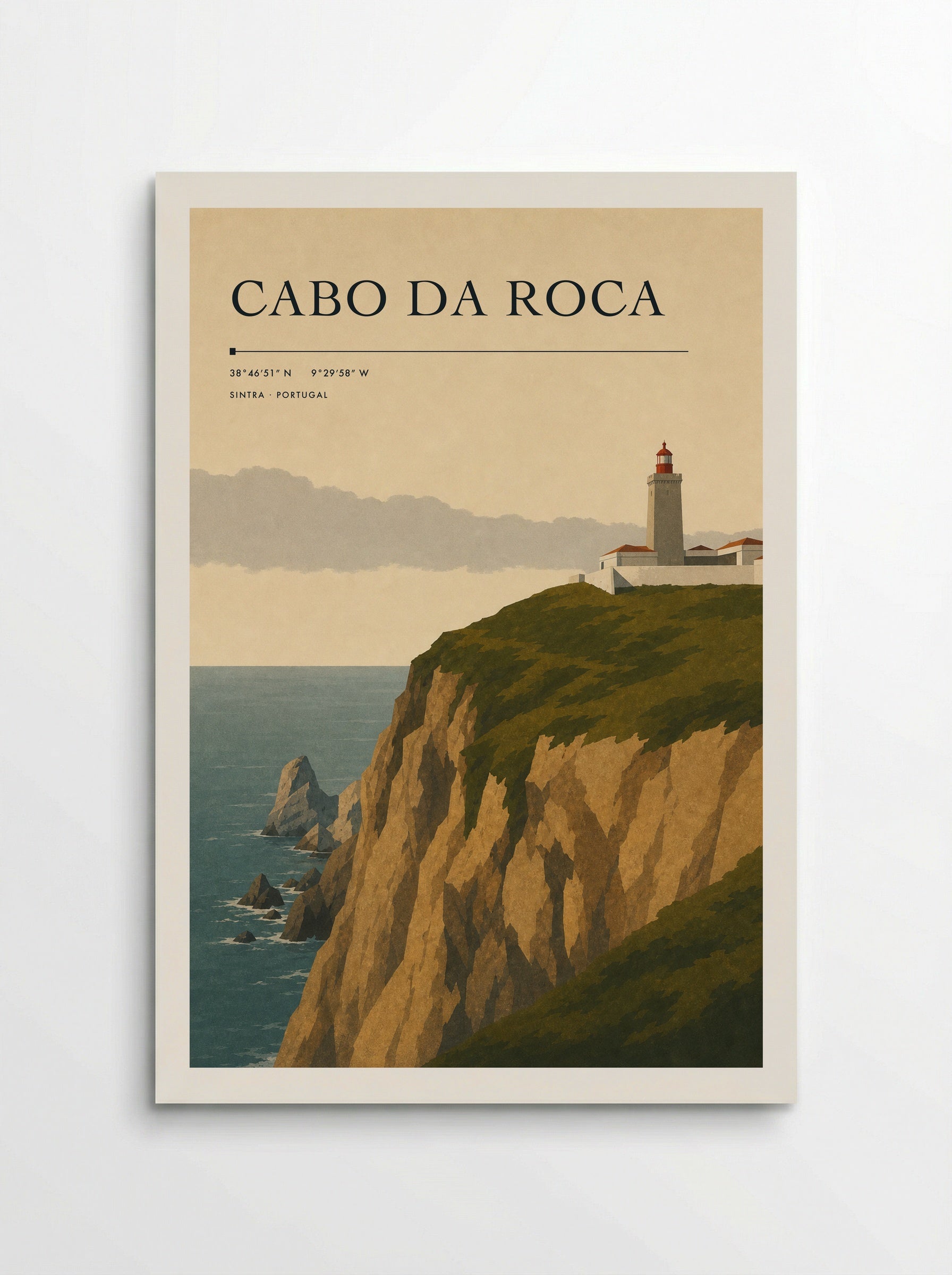 Cabo da Roca Travel Poster Artwork - Poster