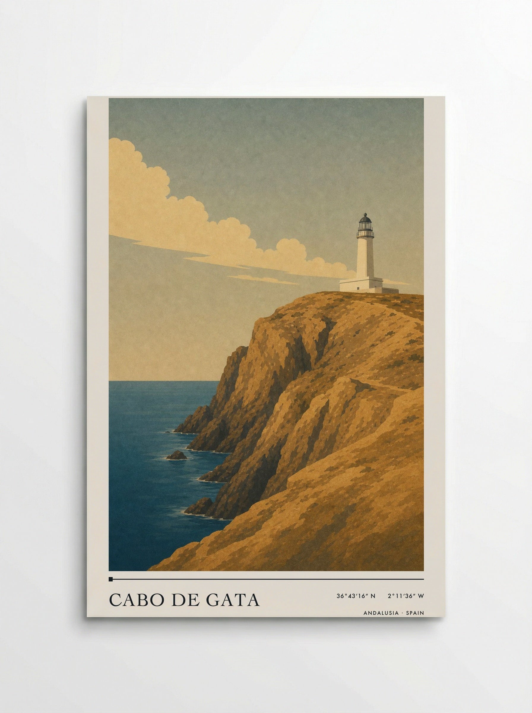 Cabo de Gata Travel Poster Artwork - Poster