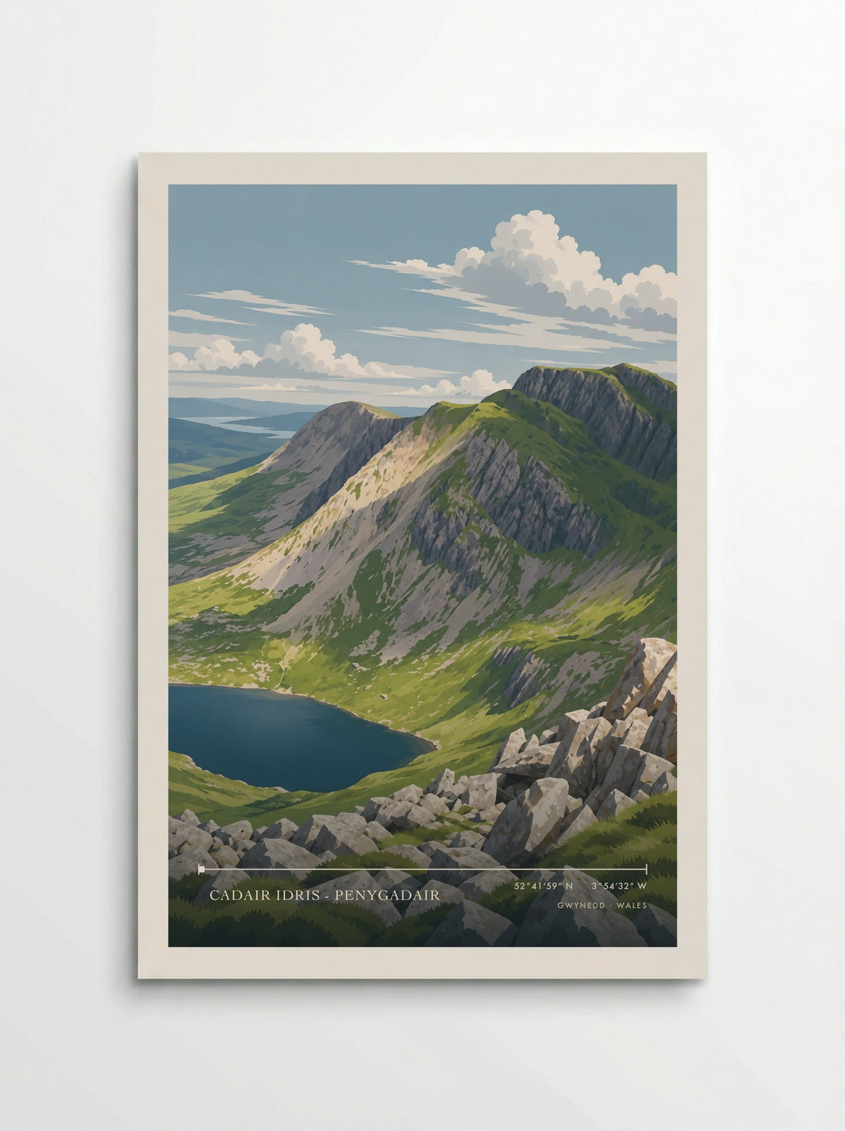 Cadair Idris - Penygadair, Gwynedd | Travel Poster - Poster