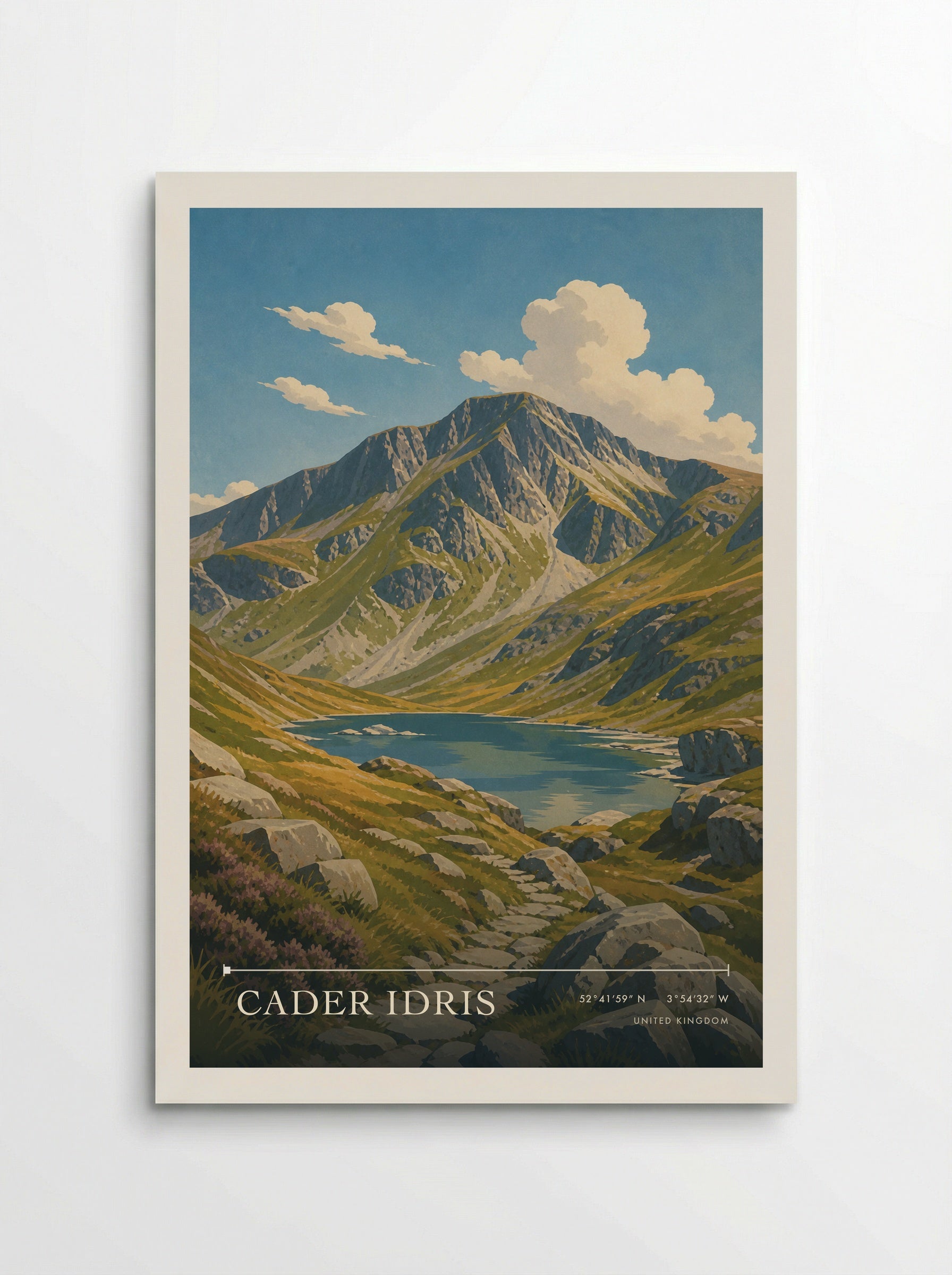 Cader Idris United Kingdom Travel Poster - Poster