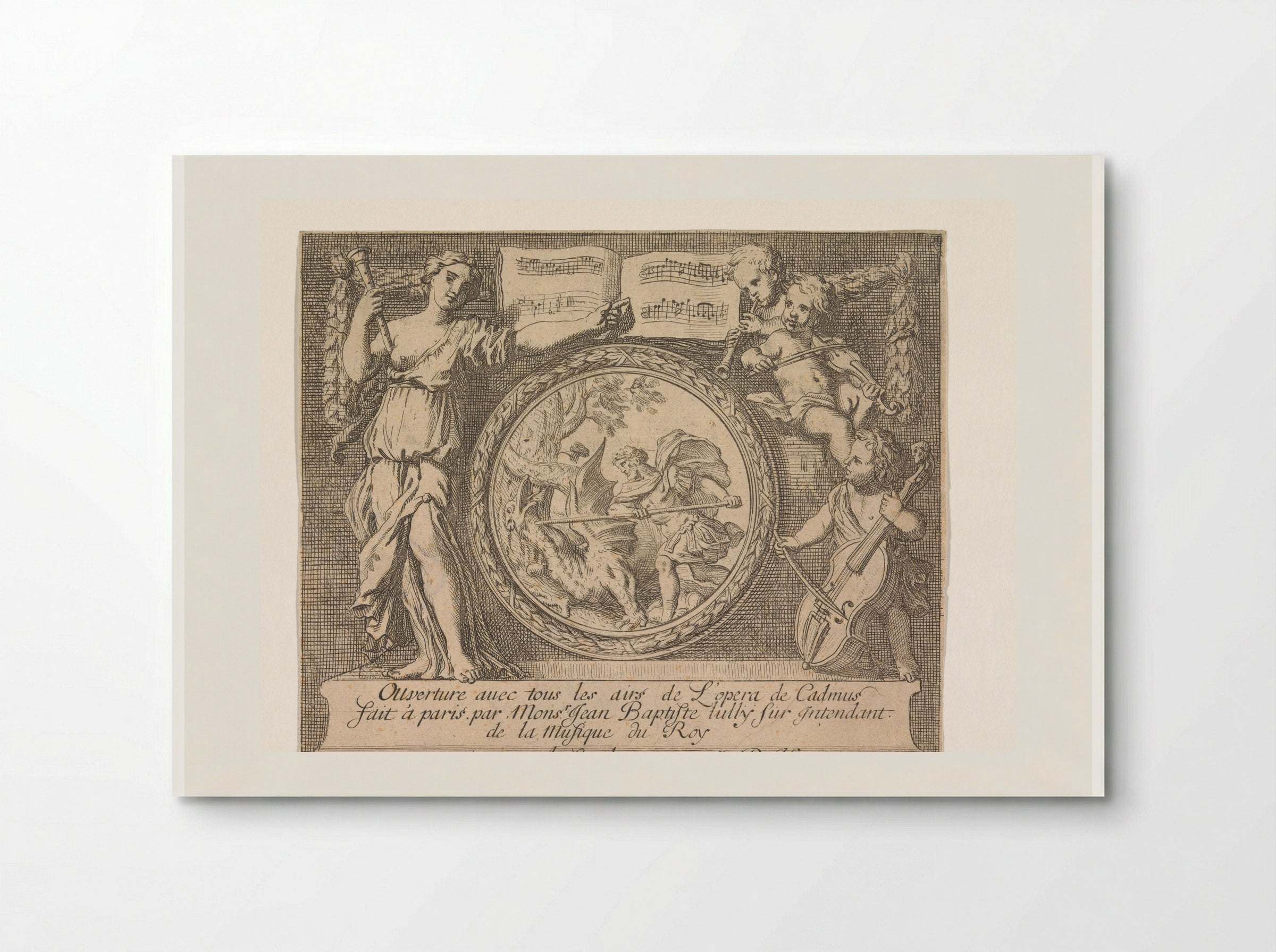 Cadmus Slaying the Dragon - Gerard de Lairesse - Poster