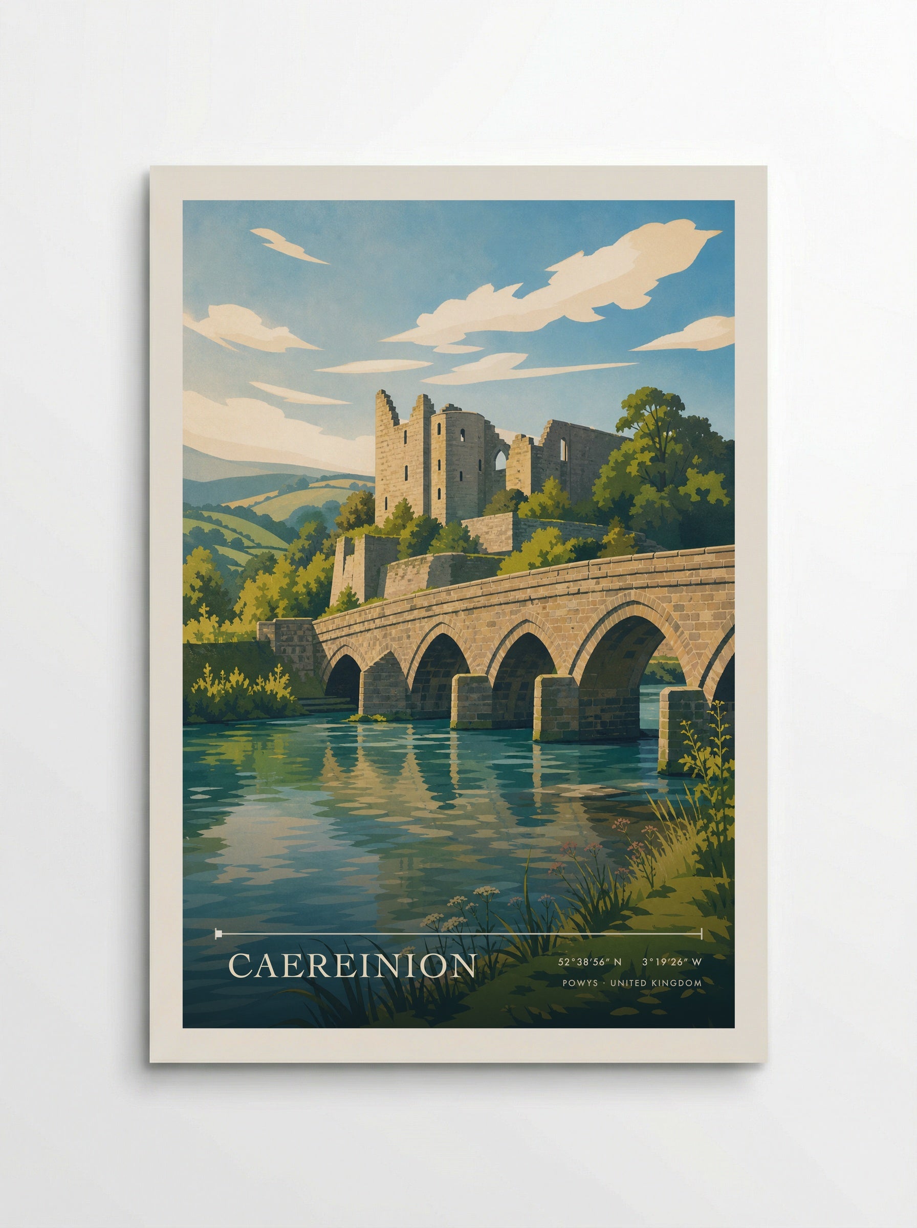 Caereinion Powys United Kingdom Travel Poster - Poster