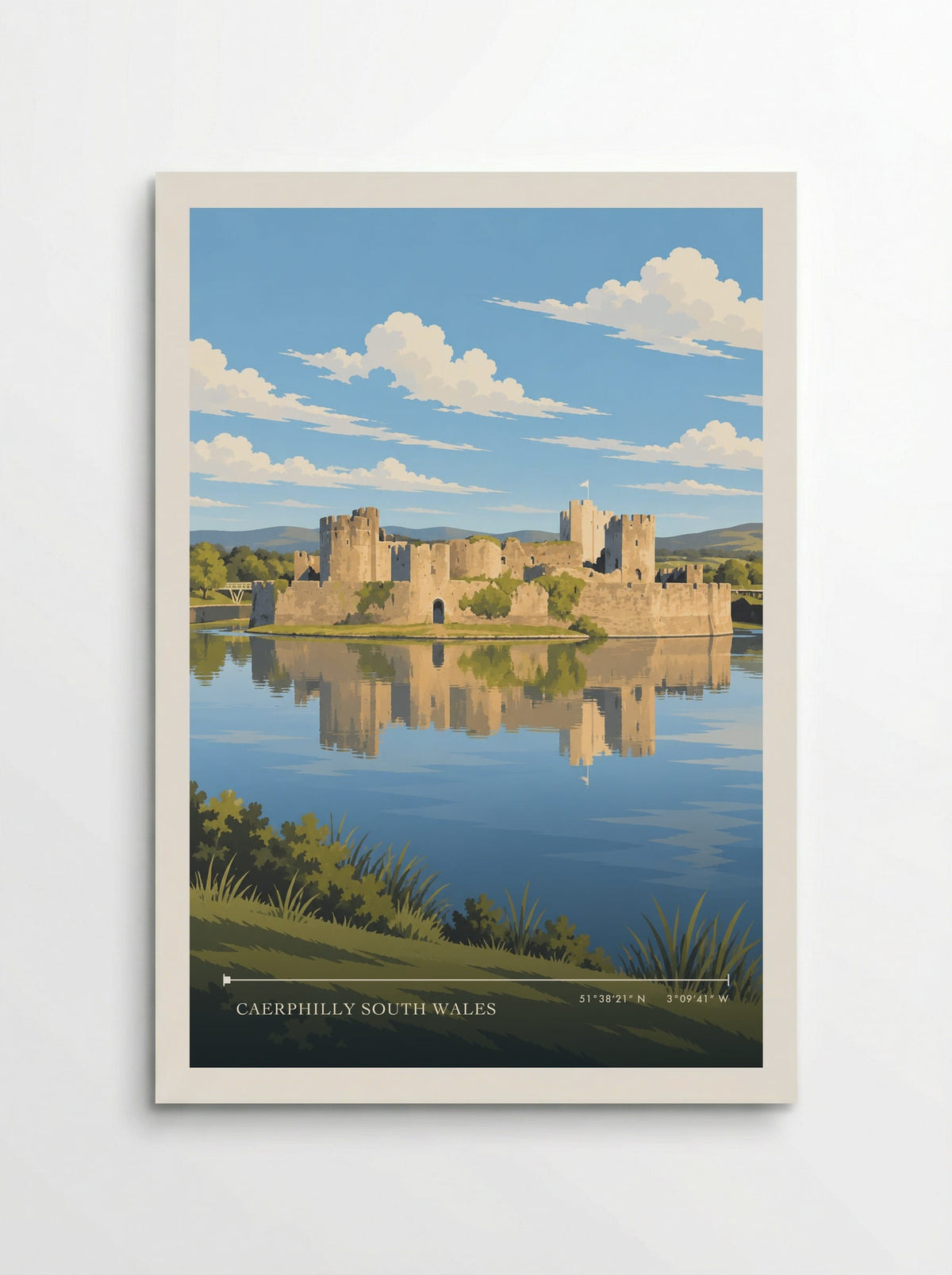 Caerphilly South Wales | Travel Poster - Poster