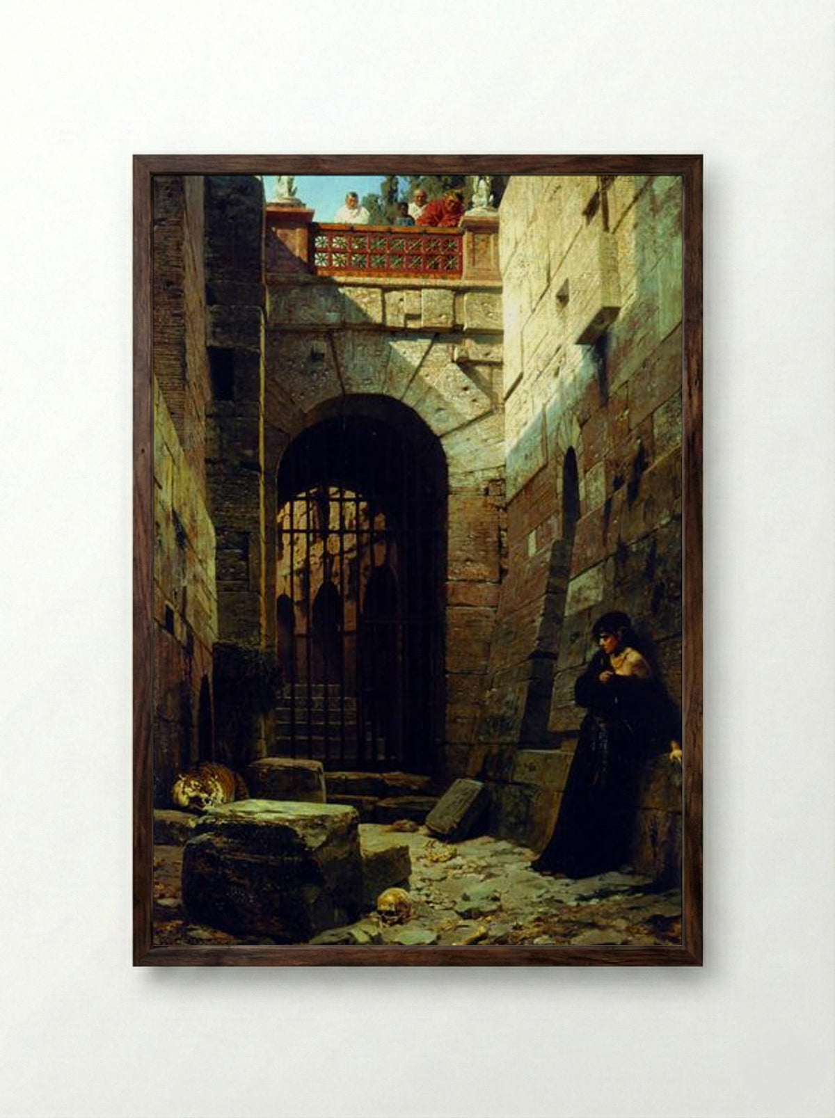 Caesarian Fun - Vasily Polenov - Framed Print Dark Wood