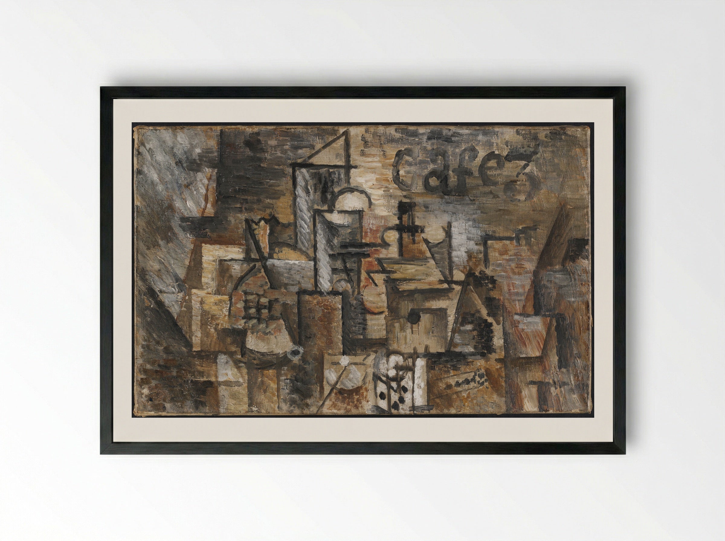 Cafe - Pablo Picasso - Framed Print Black