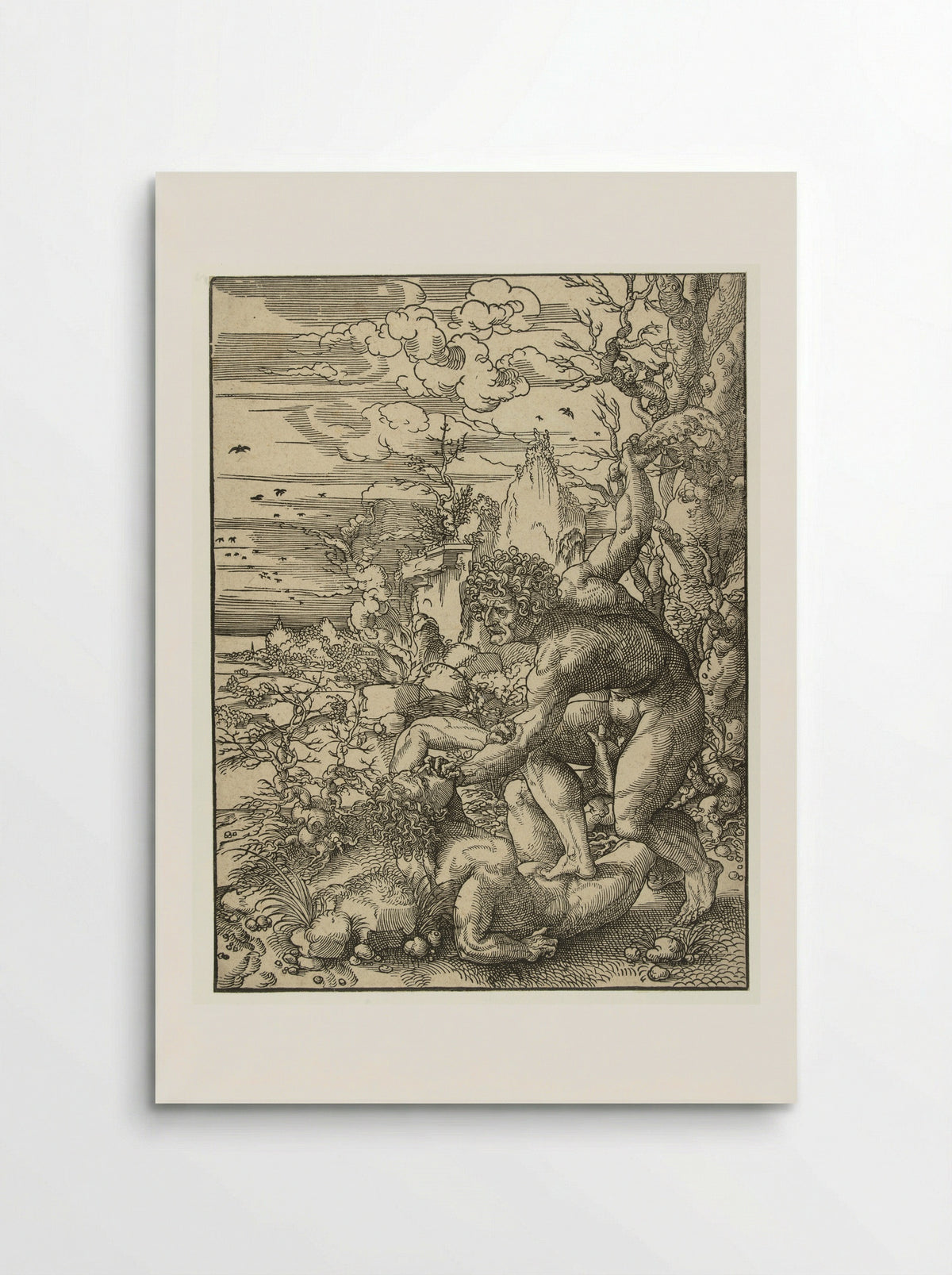 Cain Slaying Abel - Jan Gossart - Poster