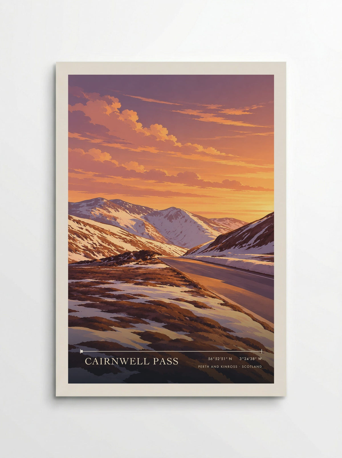 Cairnwell Pass, Perth and Kinross | Travel Poster - Poster
