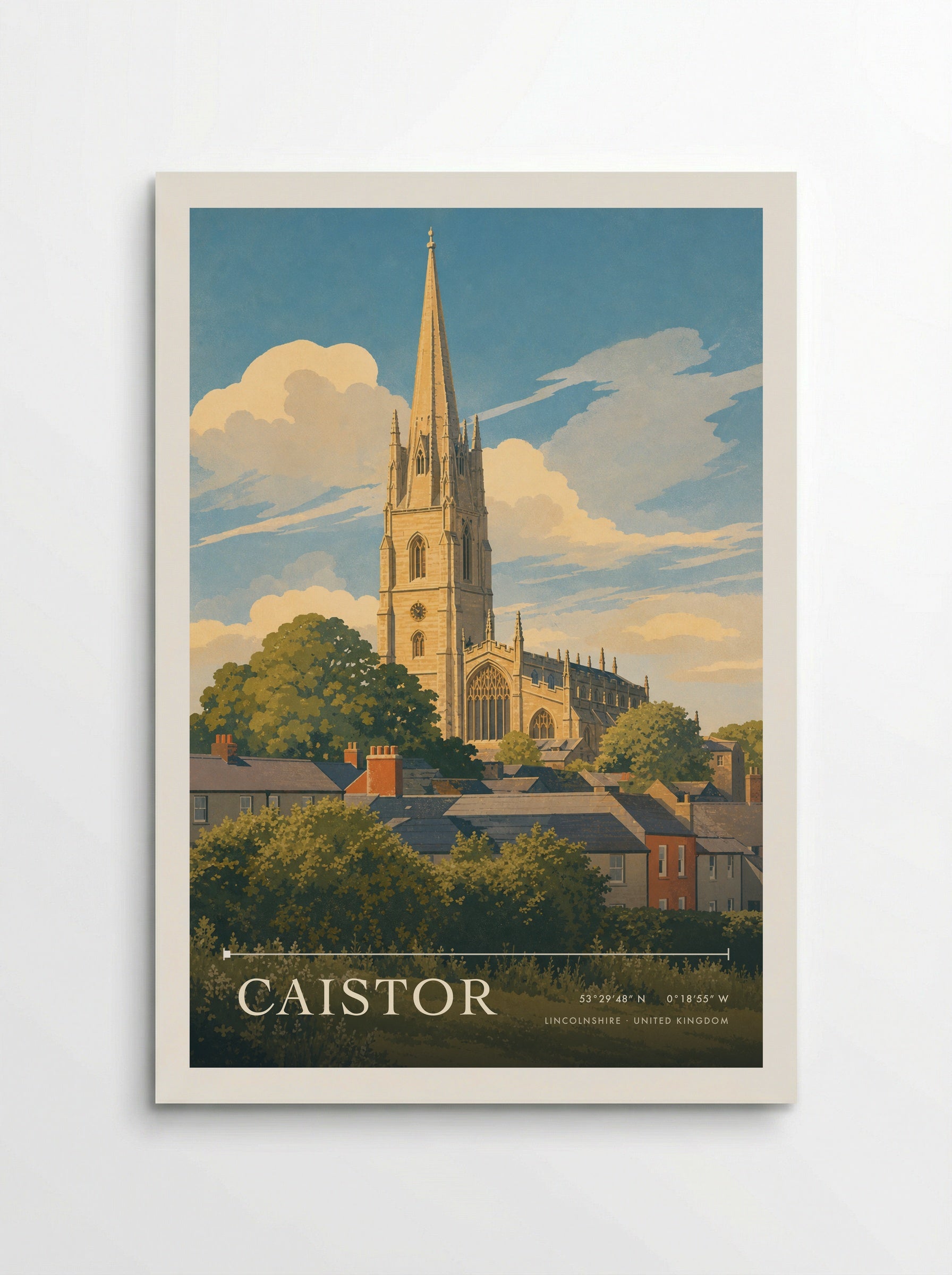 Caistor Lincolnshire United Kingdom Travel Poster - Poster