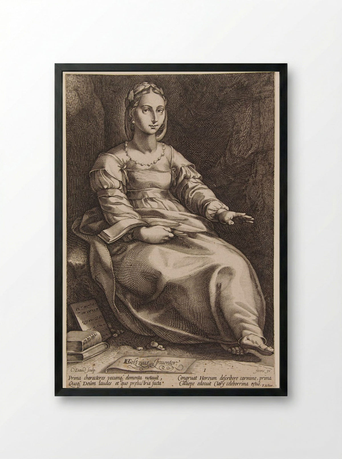 Calliope - Charles David - Framed Print Black